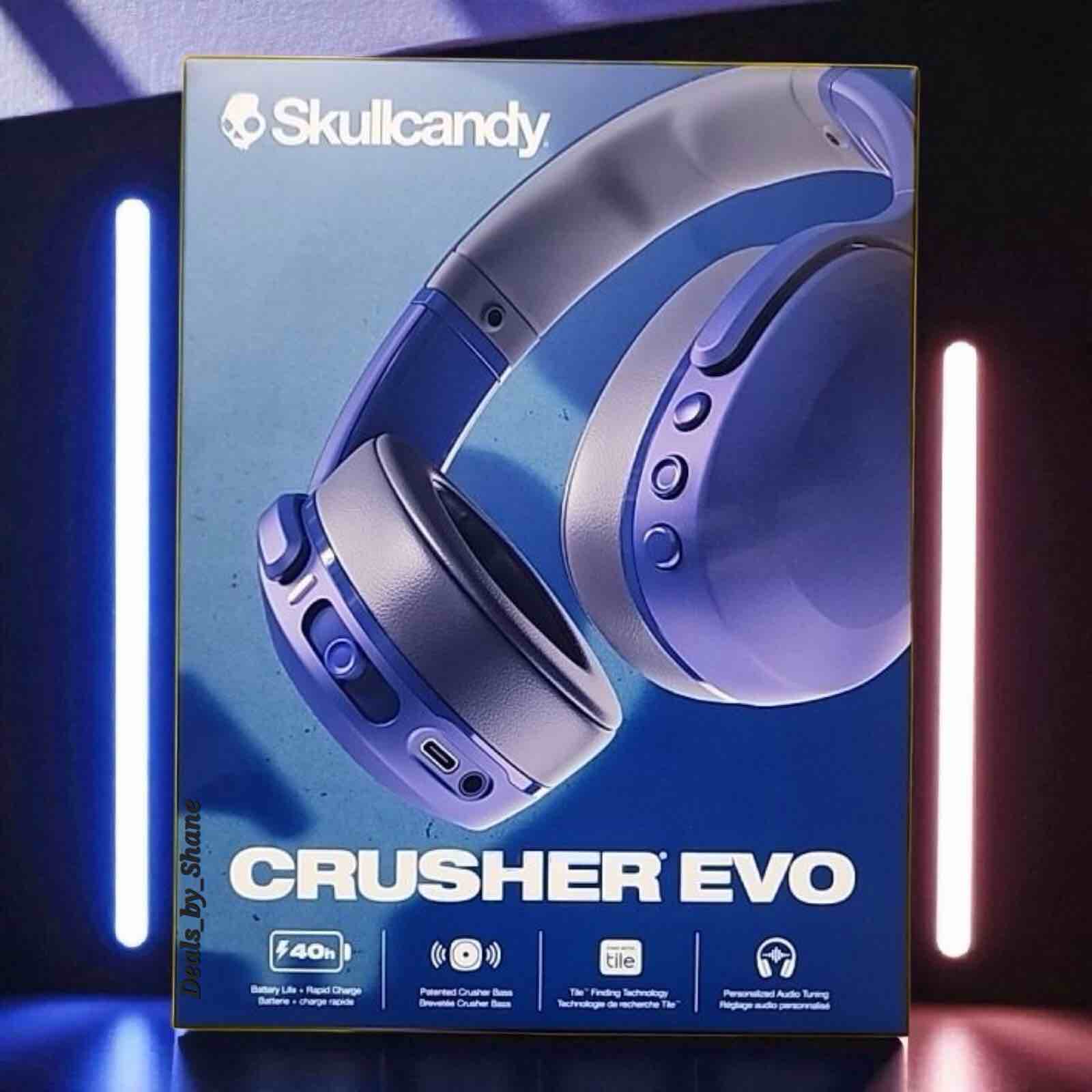 Skullcandy - Crusher Evo Over-the-Ear Wireless Headphones - Blue / Grey