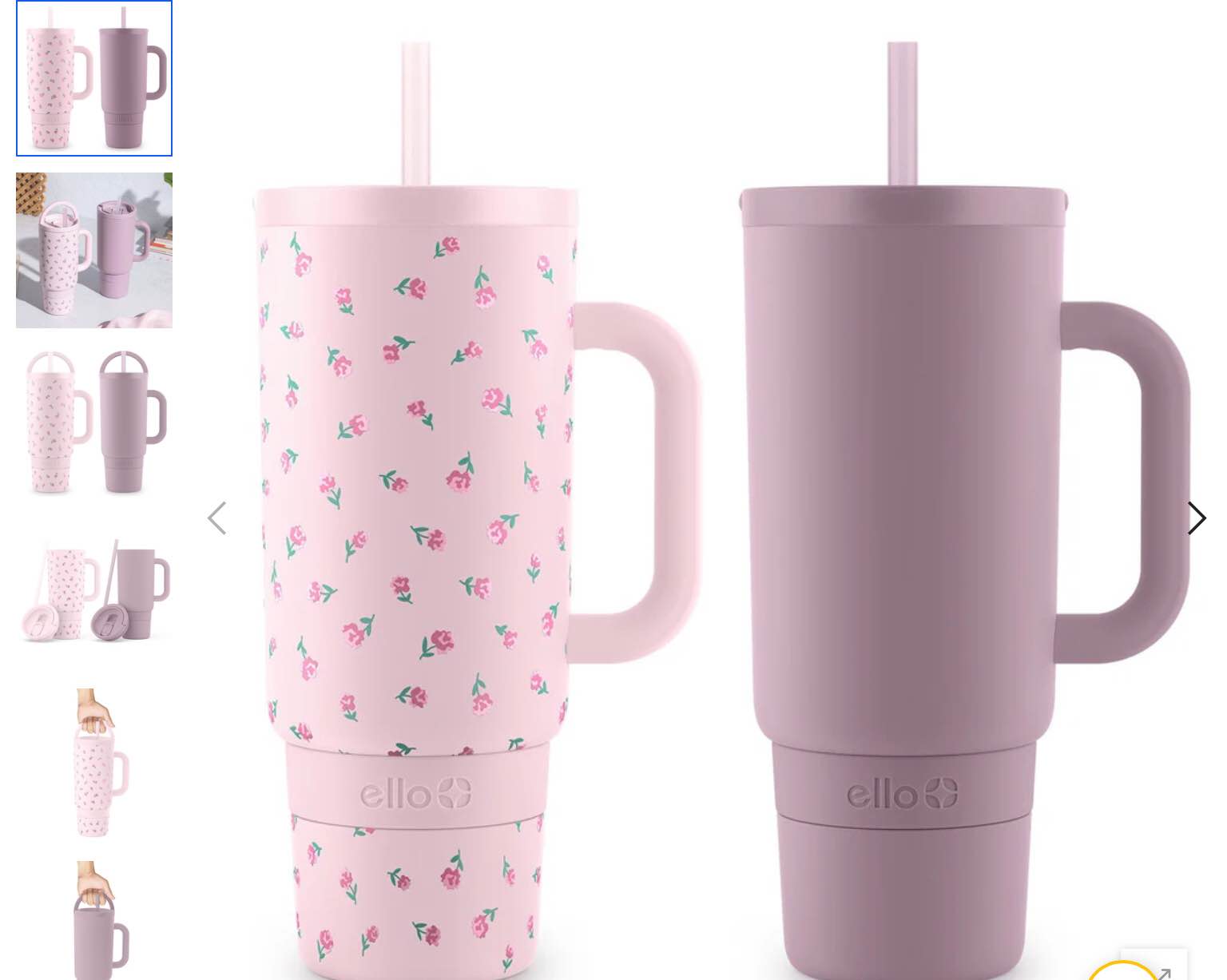 Ello Port 40-oz. Stainless Steel Tumbler with Handle, 2-Pack, Assorted Colors