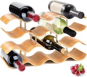 SereneLife SLWMDSF55 4 Tier Wine Holder