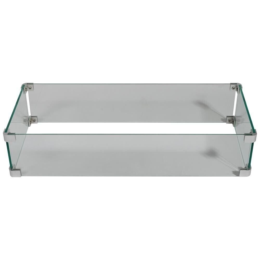 SereneLife Wind Guard Glass Replacement Part for SLFPSX55 Propane Gas Fire Pit