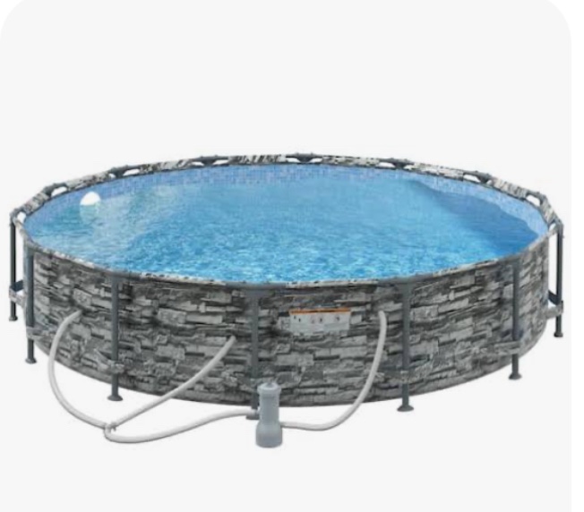 Round Metal Swimming Pool 8’ x 24’ 