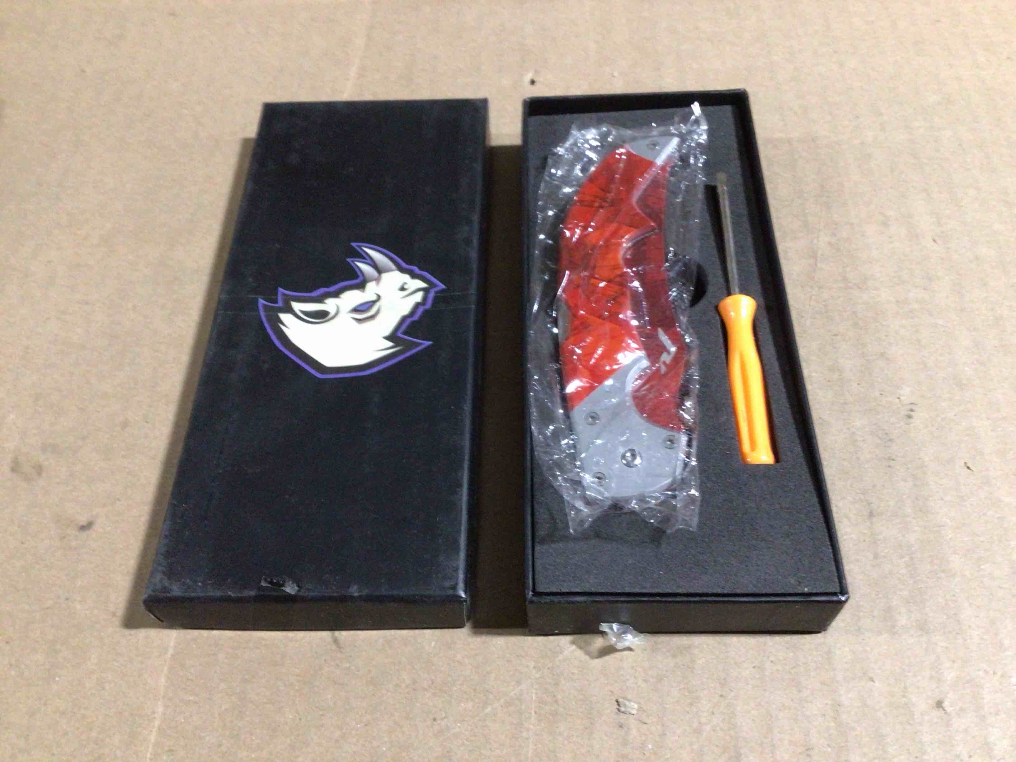 Rhino Pocket Knife, Red 