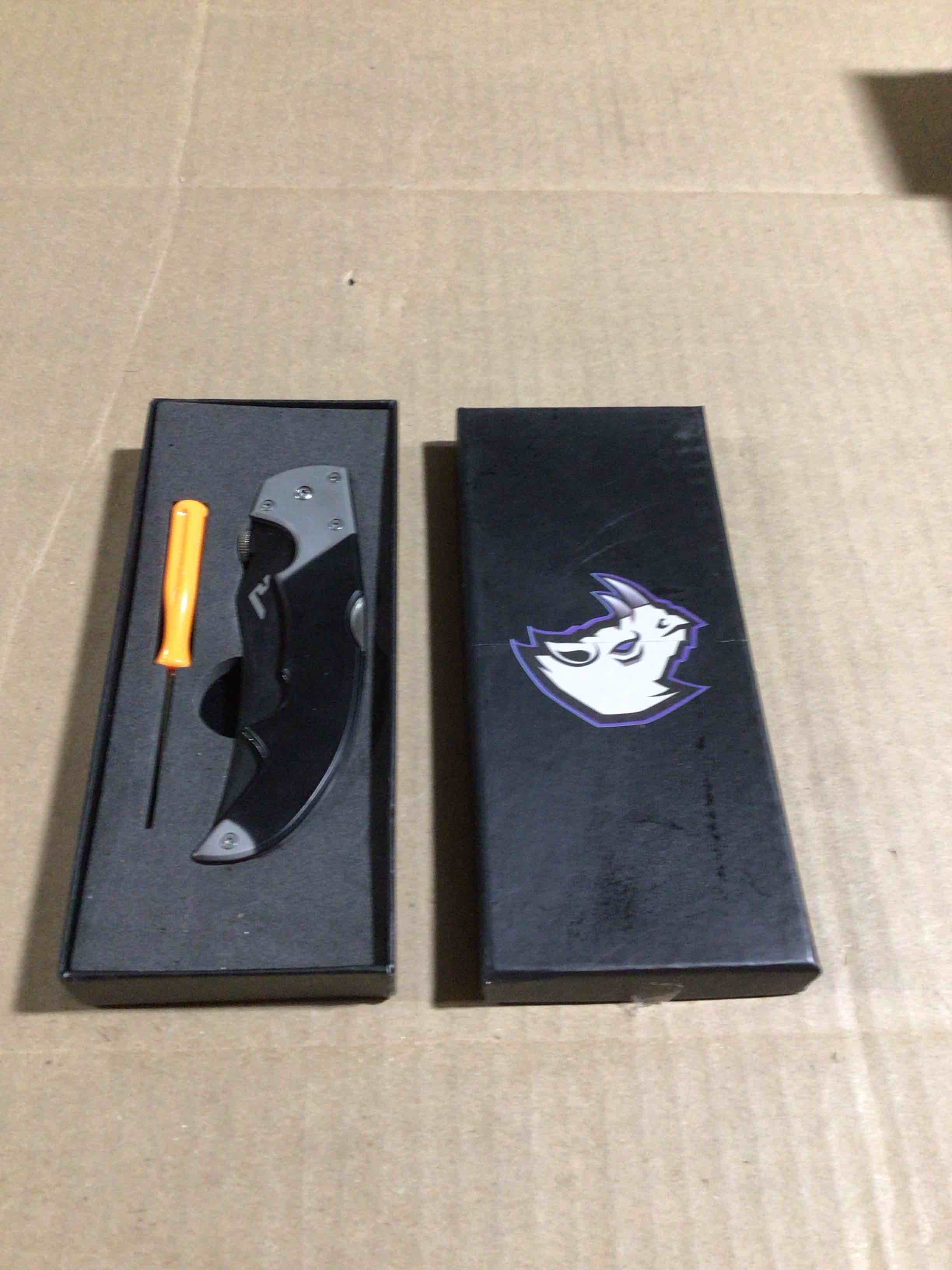 Rhino Pocket Knife, Black 