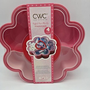 Red Valentines Flower Shaped Snackle Box CWC Target Storage container on The go