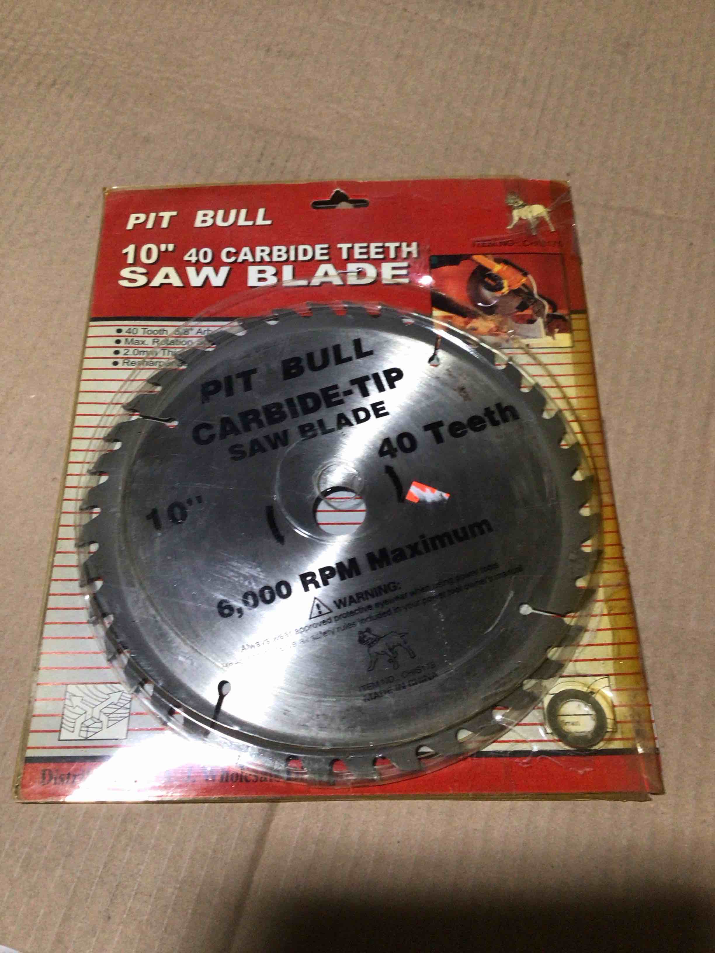 10" x 40 Tooth Carbide Circular Saw Blade