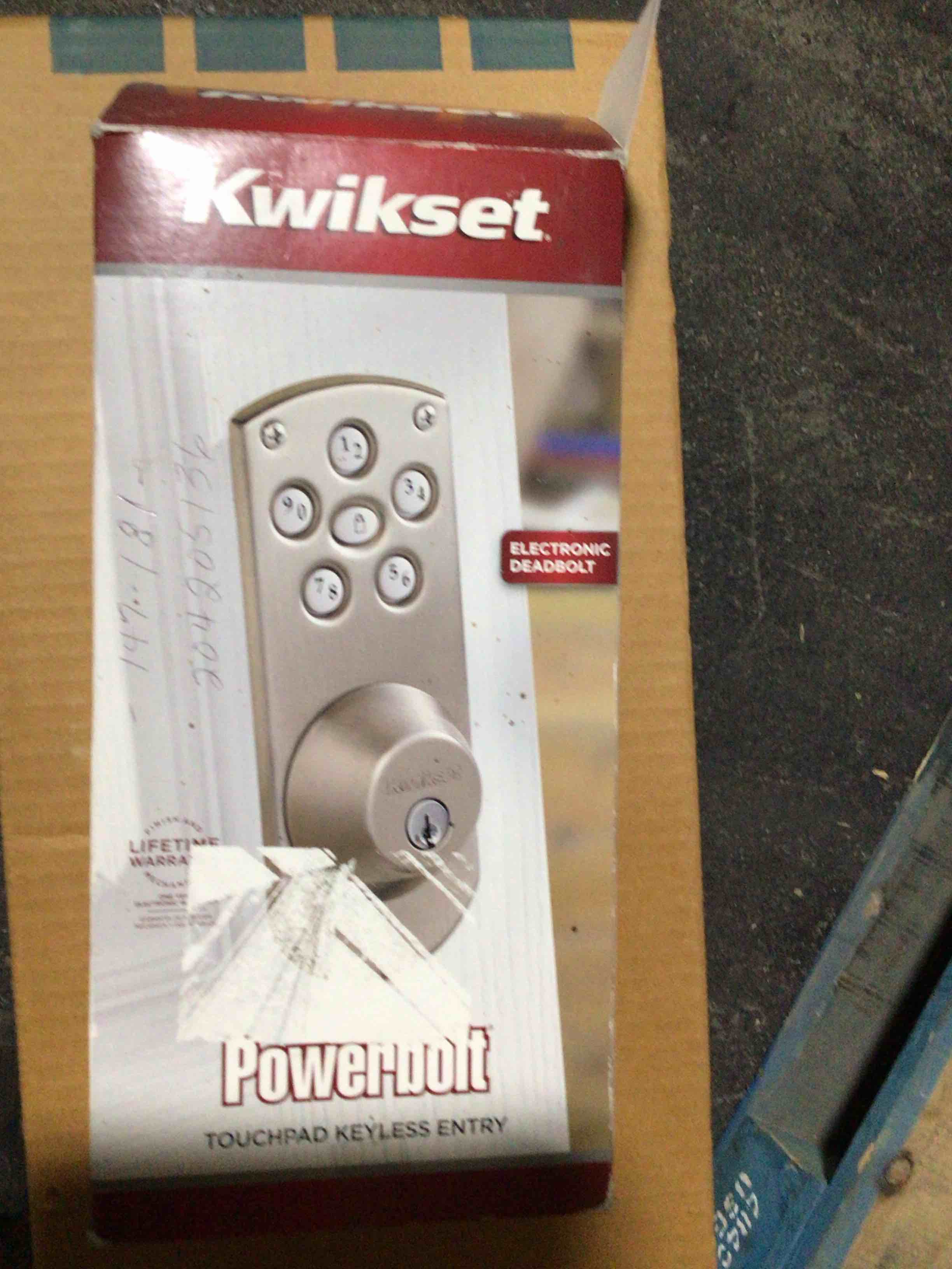 KWIKSET touchpad keyless entry 