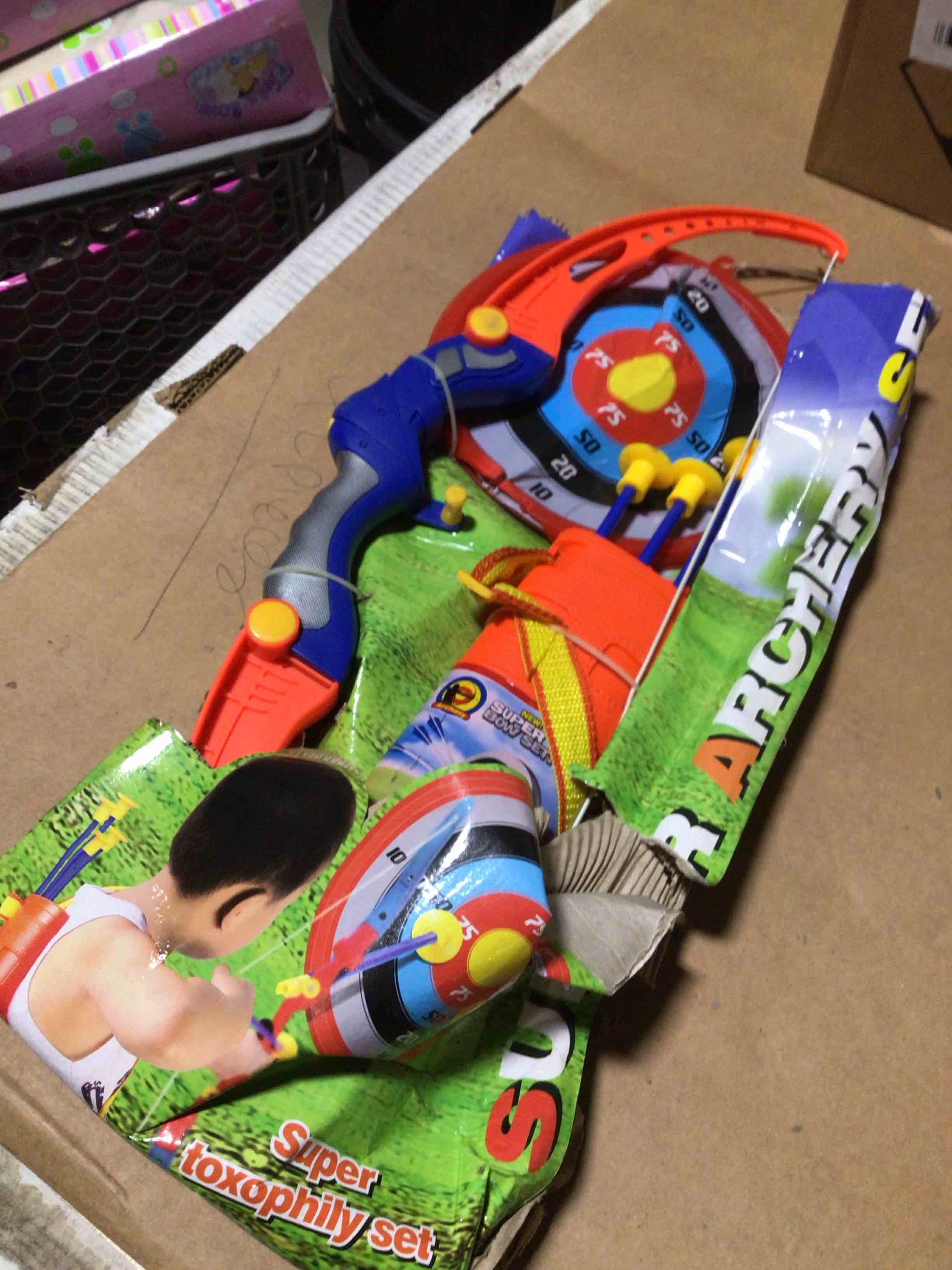 Liberty Imports Archery Bow And Arrow Toy Set For Kids With 3 Suction Cup And -