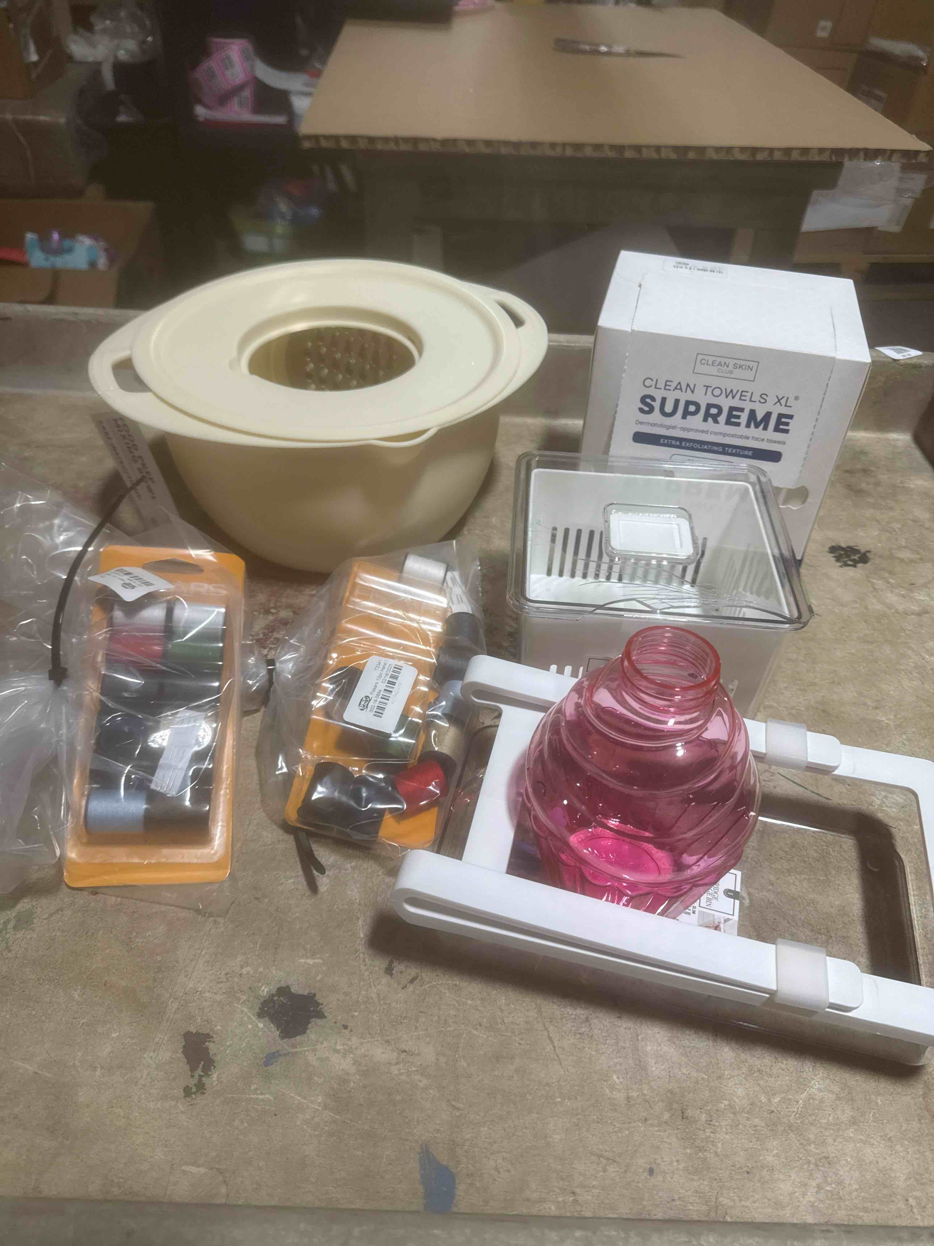 assorted dish ware and home goods  