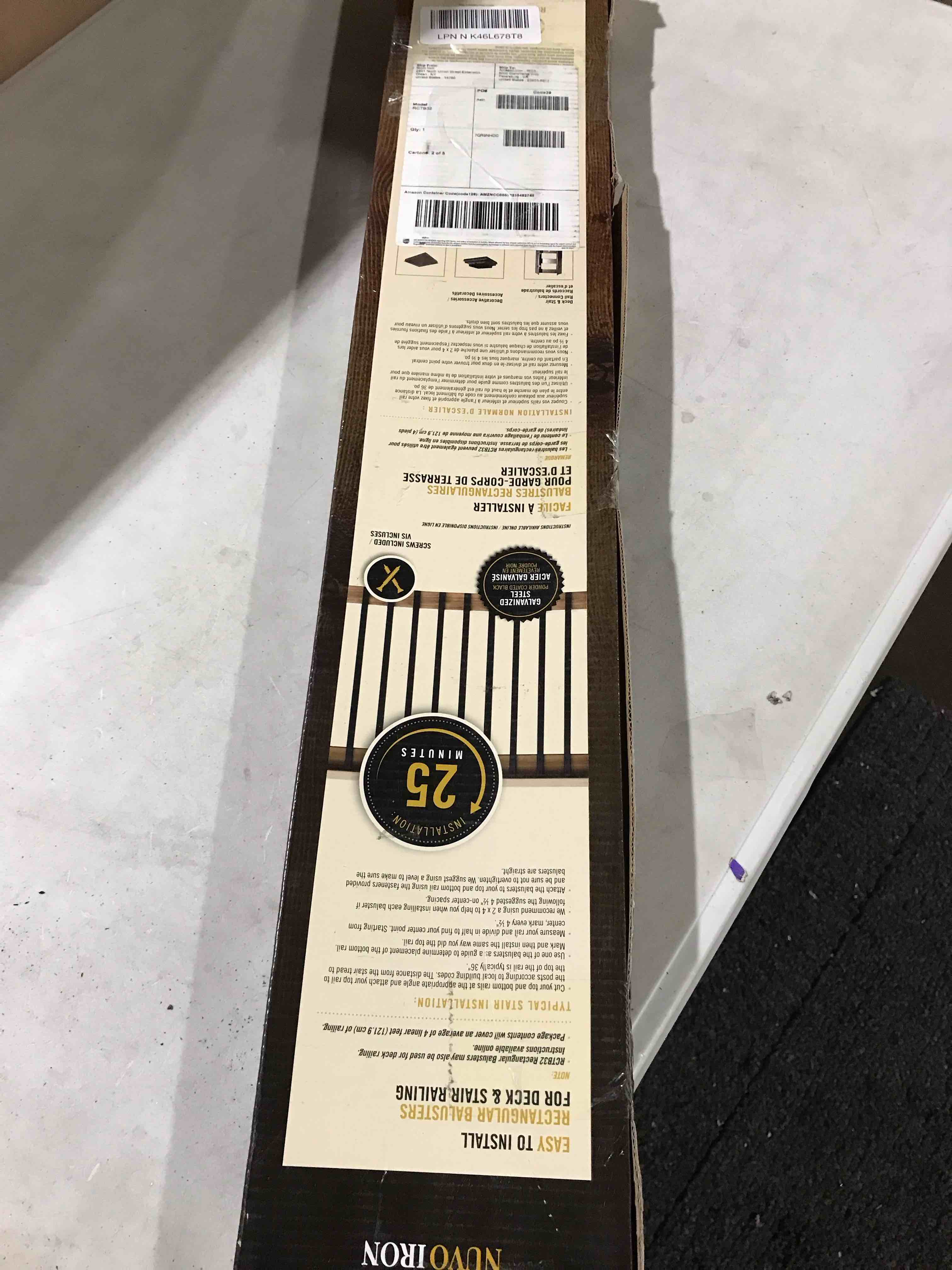 RECTANGULAR BALUSTERS FOR DECK AND STAIR RAILING (INCOMPLETE)