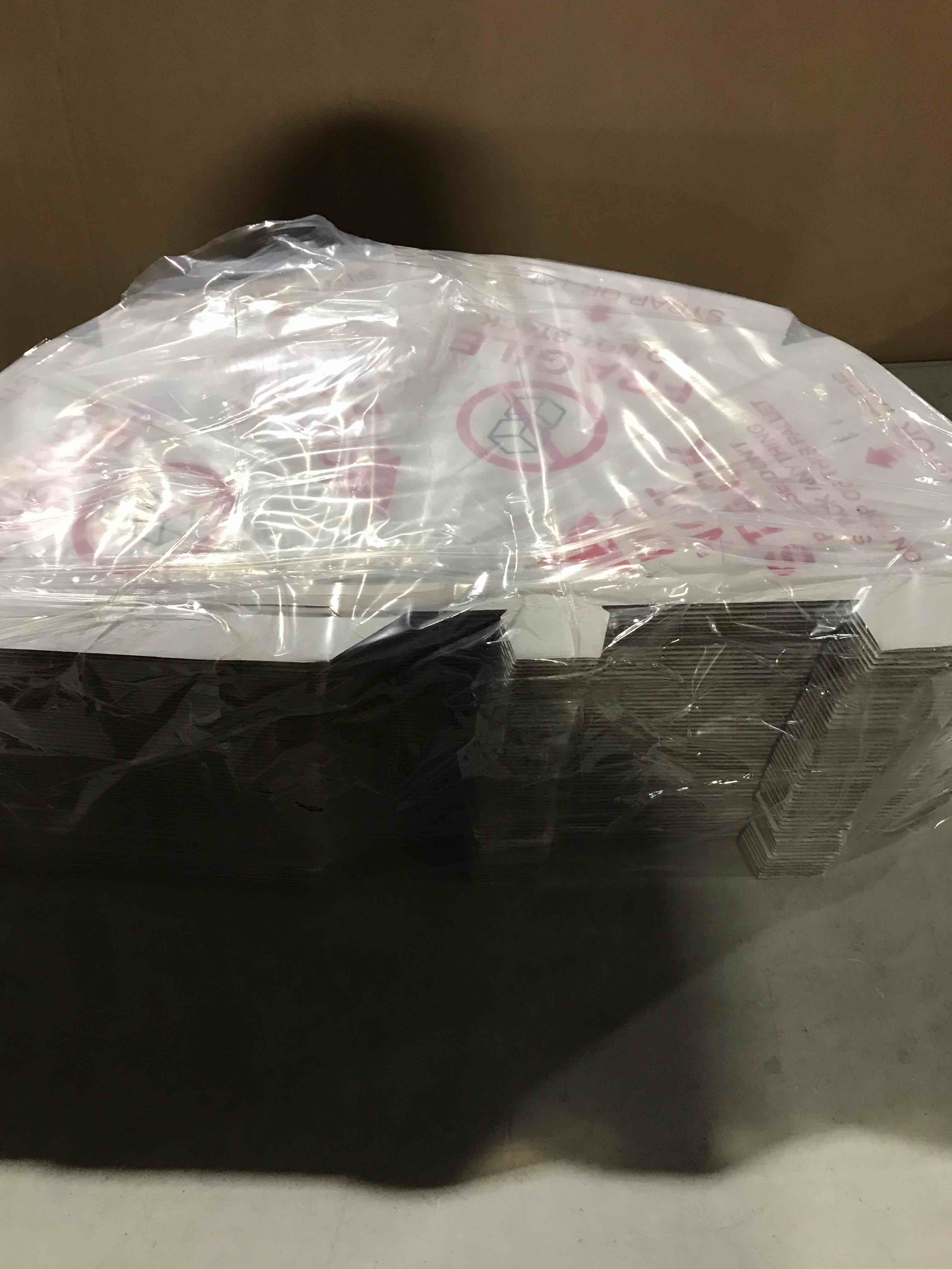 60 Pcs Do Not Stack Cones 8 x 8 x 10" Do Not Stack Pallet Cones Corrugated Cardboard Safe Shipping and Handling Alerts for Repository Loading Docks (Red White)