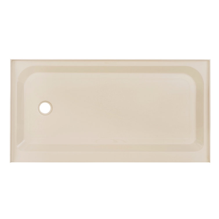 SWISS MADISON VOLTAIRE 60”x 32” ACRYLIC WHITE SINGLE-THRESHOLD CENTER DRAIN SHOWER BASE