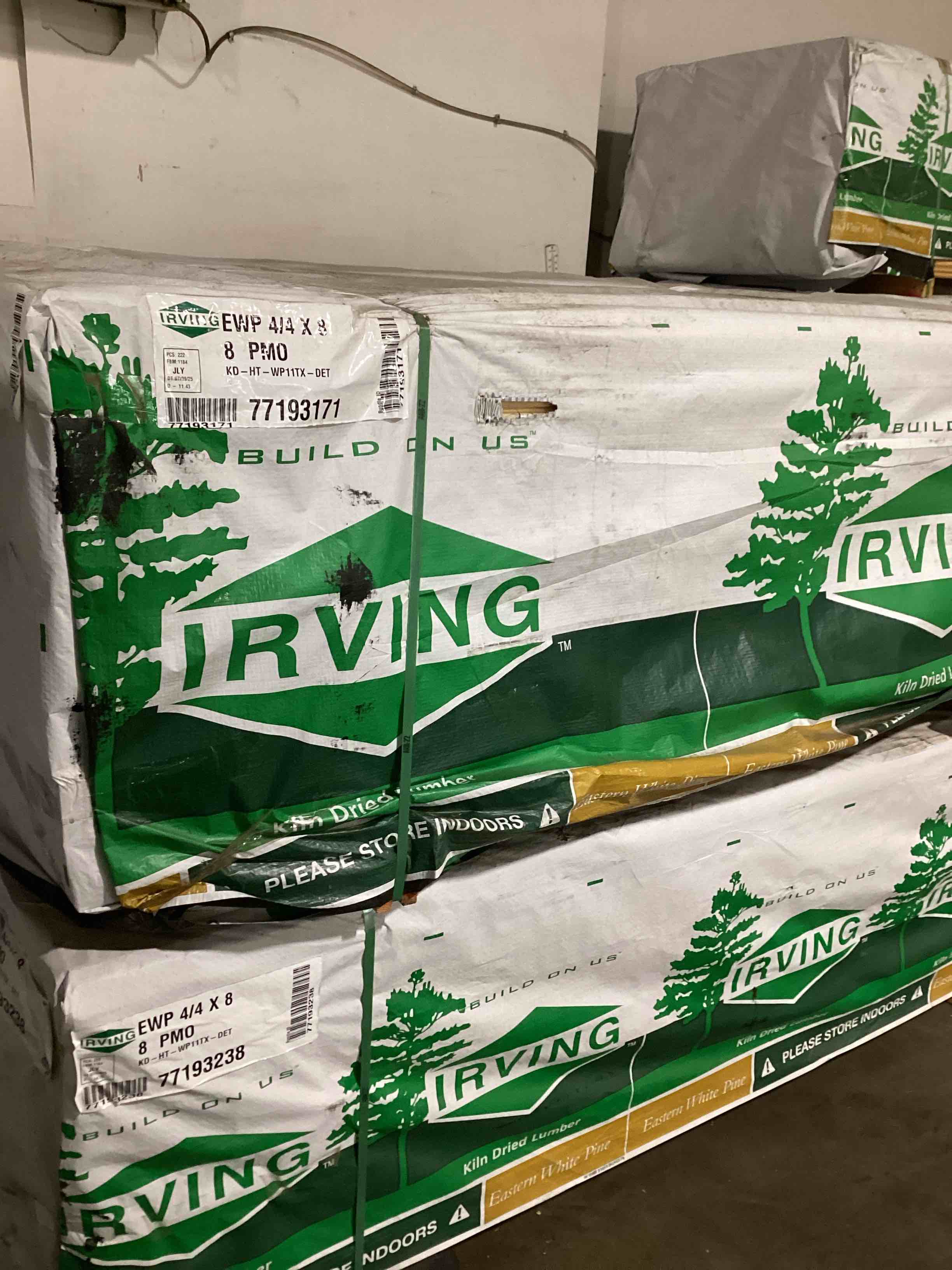 building materials lumber shiplap Irving white pine