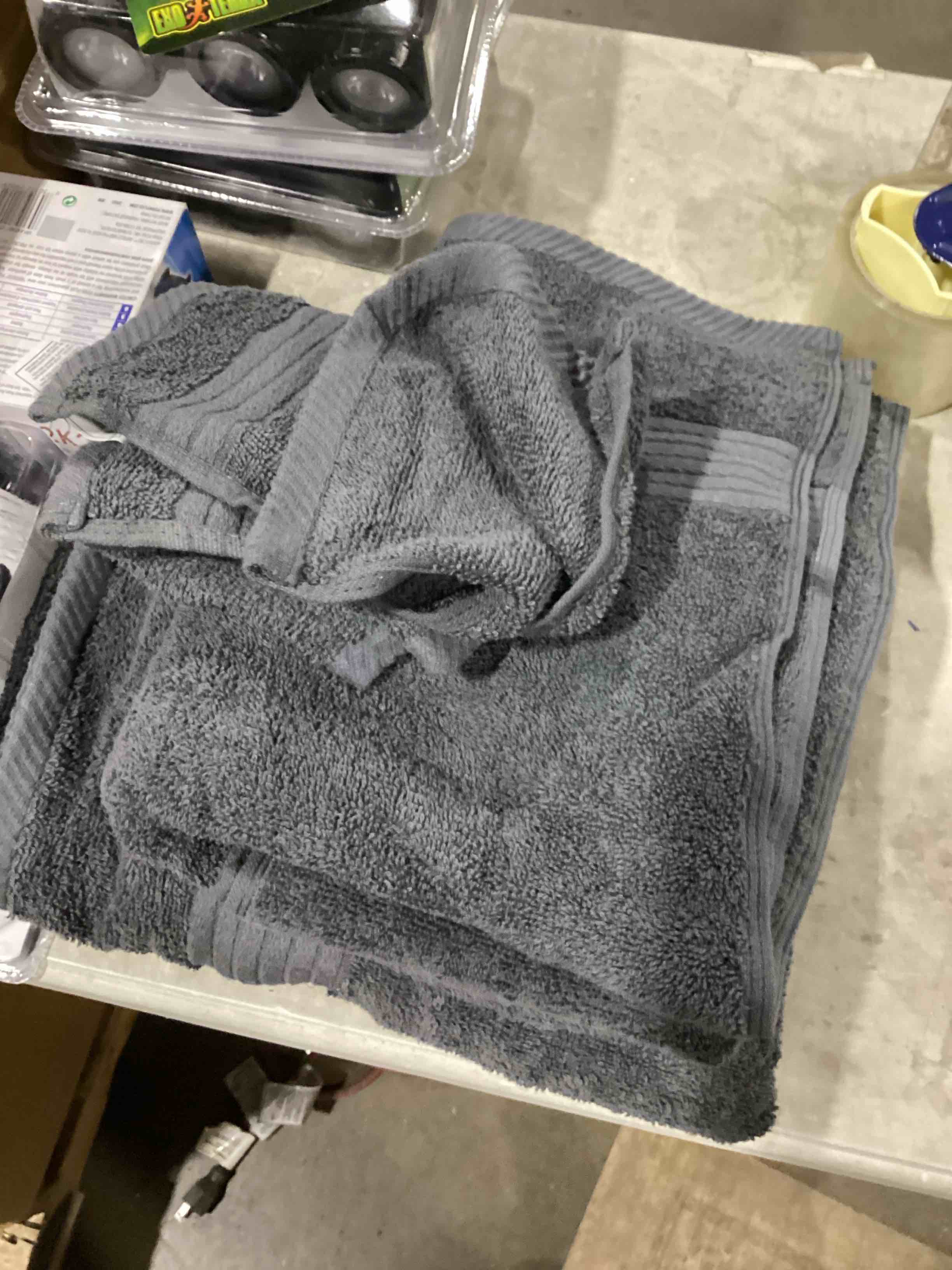 Utopia Towels 2Pack Bath Towel Set, 100% Ring Spun Cotton Gray 2 towels 2 wash clothes