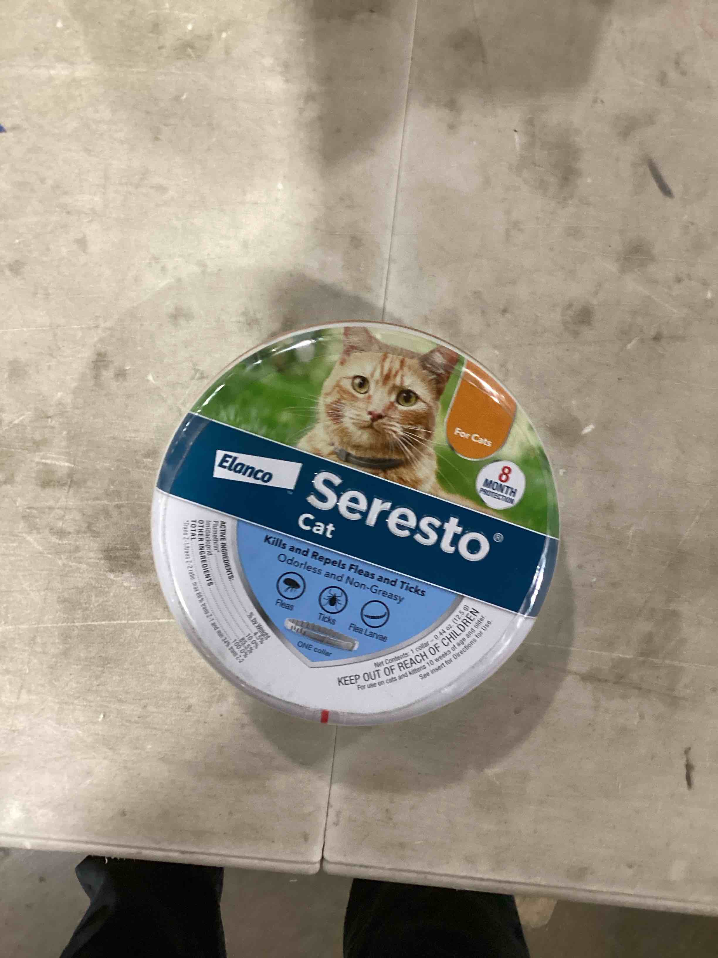 Seresto Cat 8 month Protection from ticks and fleas one collar 
