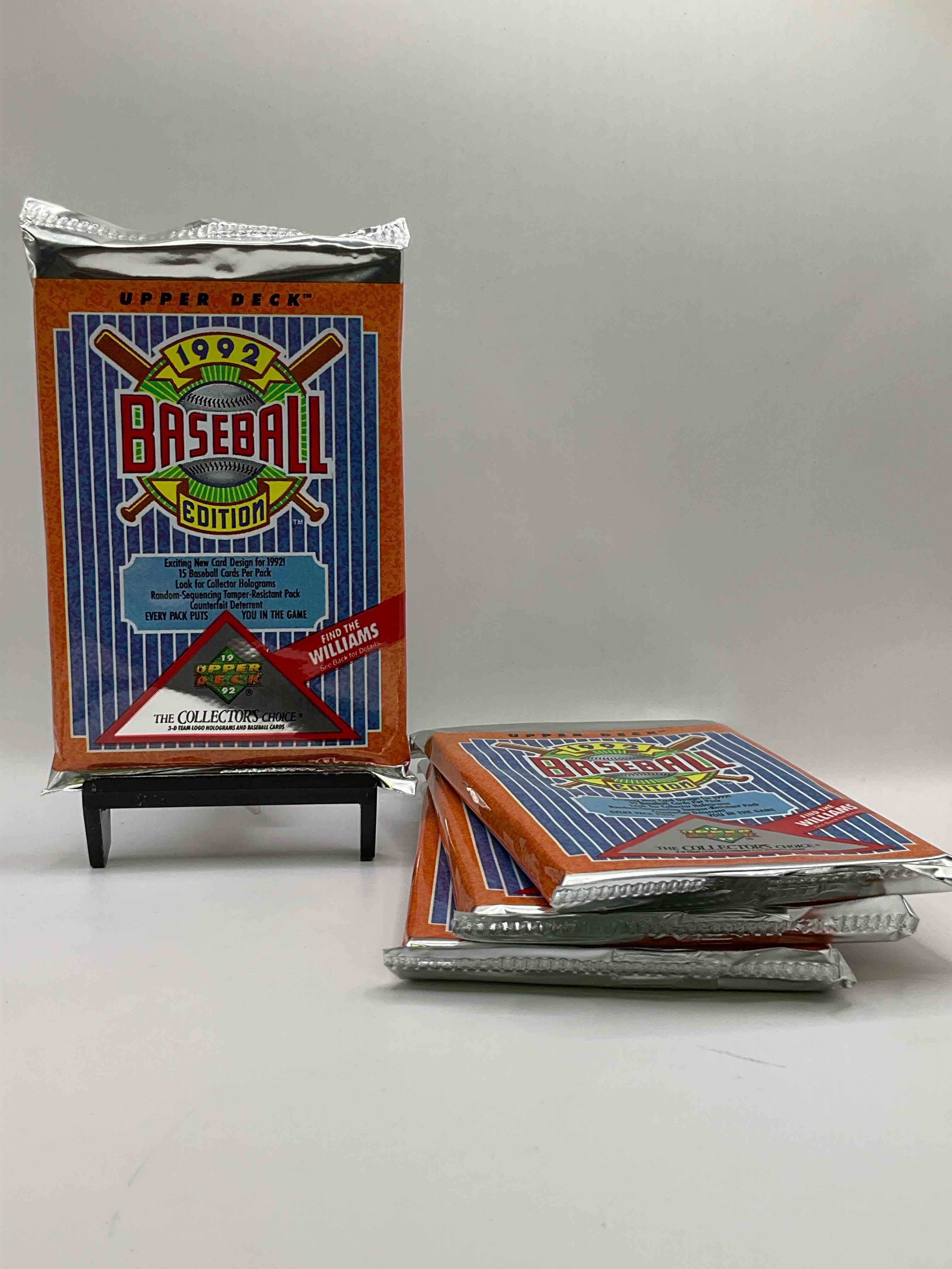 1992 Upper Deck Baseball Sealed Sports & Collectible Card Pack, Direct From Original Sealed Retail Case! Search For Ultra Rare & Valuable Ted Williams & Johnny Bench Signed Insert Cards As Well As Deion Sanders, Ken Griffey Jr., Nolan Ryan & So Much More!