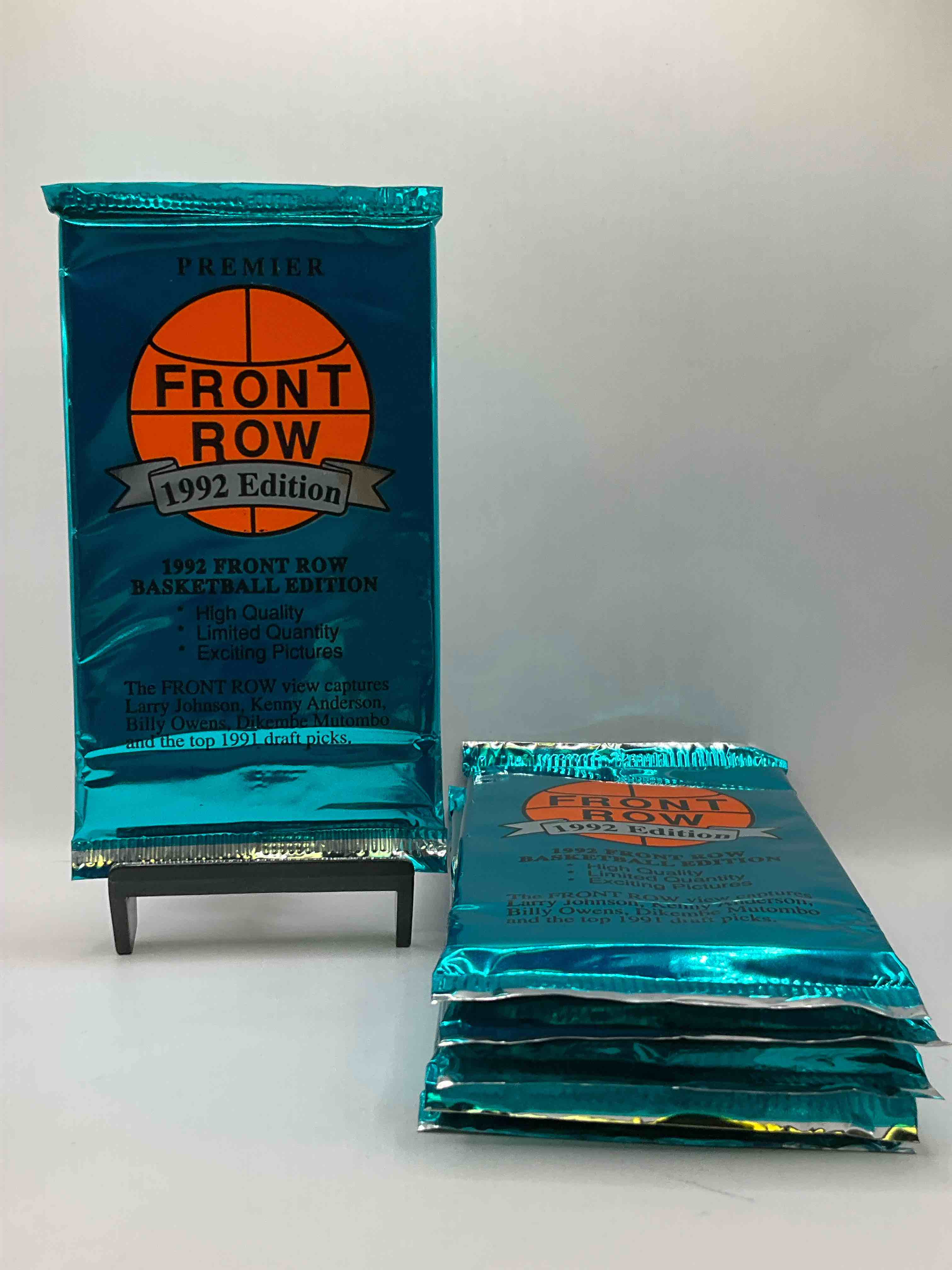 1992 Retro Rarity! Here's Something You've Probably NEVER Seen! 1992 Front Row College Basketball / NBA Unopened Sealed Packs! Premiere / Glossy Edition, Direct From Sealed Original Retail Case! Front Row Was The "Original" College Jersey Card Packs Back In The Day & Has Long Been Defunct. These Cards Are Becoming Serious Collector Items Due To Their Scarcity. These Things Are Serious Throwback!Own Some Great Sports Card History & Something You'll Rarely See Again!