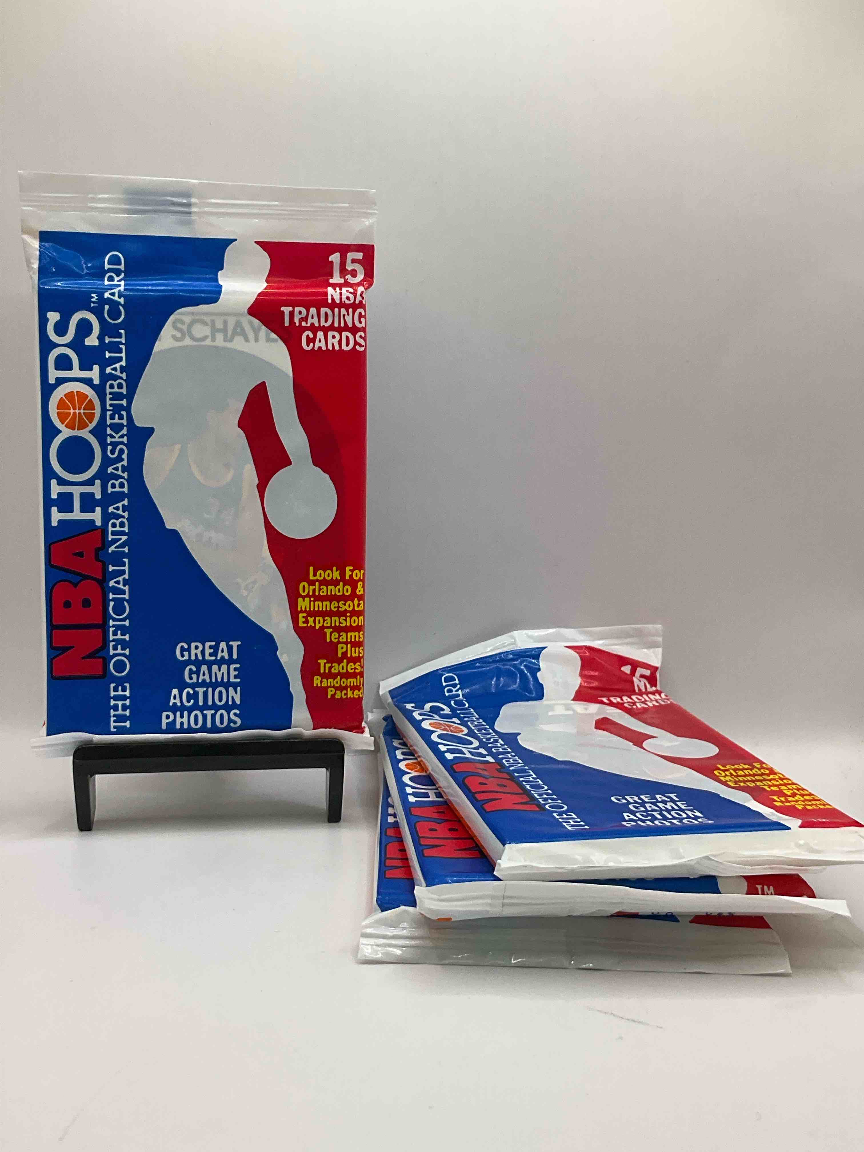 1989 Wow Valuable Michael Jordan? Getting Very Rarel 1989/90 NBA Hoops Sealed Pack, Direct From Original Retail Case! Search For Valuable Michael Jordan #200 (PSA 10 Value Approx $200) & David Robinson's ONLY True Rookie Card #138 (PSA 10 Value $300) This Year Also Has Many Other Iconic Cards From Magic Johnson, Larry Bird & Too Many Others To List 1989 NBA Hoops Has Exploded in The Collector Market As It's The First Year Of NBA Hoops Production, & Only One Of Two Sets Produced in 1989 Don't Miss Out, Getting Very Rare!