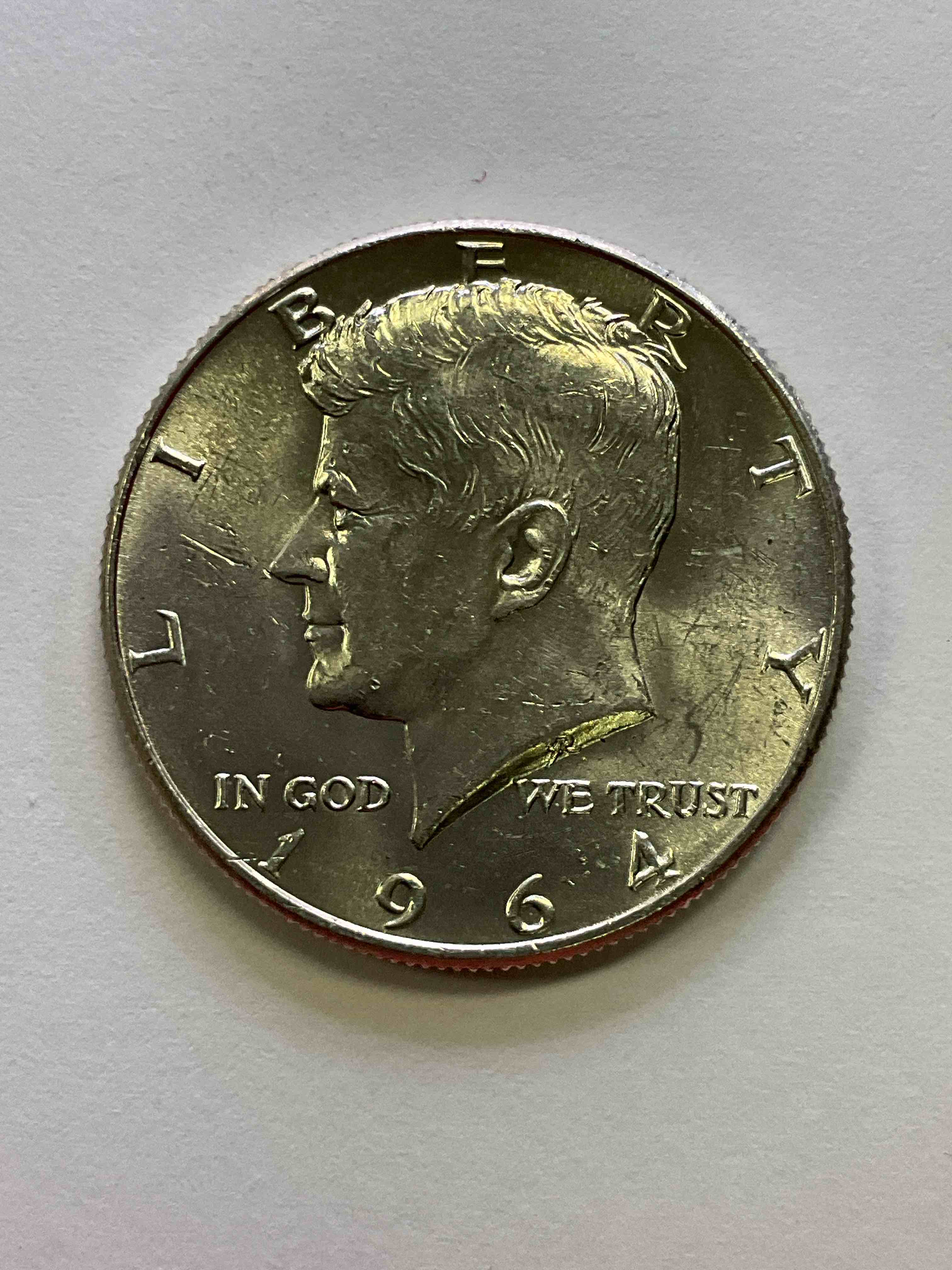 1964 Rare Kennedy 90% Silver Wow! Did You Know That 1964 Is The ONLY Year Kennedy Half Dollars Are 90% Silver?! When JFK Was Assassinated In 1963 The U.S. Mint Rushed To Make a Coin In His Honor. They Replaced The Franklin Half Dollar With A Kennedy Version In 1964. After 1964 Kennedy Half Dollars Were Made With 40% Silver Before Eventually Having No Silver At All. 1964 Is THE YEAR To Collect Kennedy Half Dollars If You Are Investing In U.S. Fine Silver! Check Out This Rare 1964 Kennedy Half Dollar In EXCELLENT Condition!