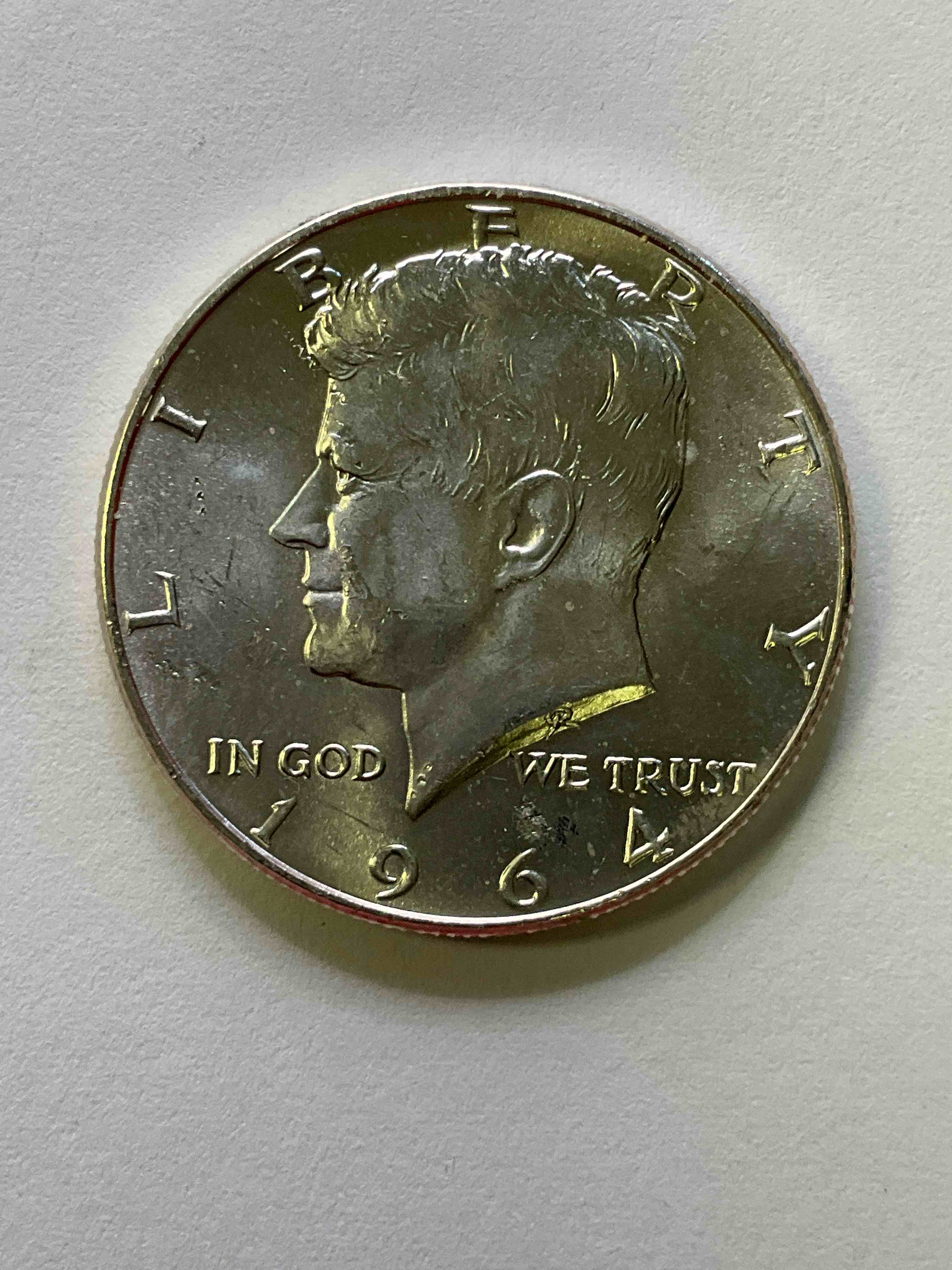 1964 Rare Kennedy 90% Silver Wow! Did You Know That 1964 Is The ONLY Year Kennedy Half Dollars Are 90% Silver?! When JFK Was Assassinated In 1963 The U.S. Mint Rushed To Make a Coin In His Honor. They Replaced The Franklin Half Dollar With A Kennedy Version In 1964. After 1964 Kennedy Half Dollars Were Made With 40% Silver Before Eventually Having No Silver At All. 1964 Is THE YEAR To Collect Kennedy Half Dollars If You Are Investing In U.S. Fine Silver! Check Out This Rare 1964 Kennedy Half Dollar In EXCELLENT Condition!
