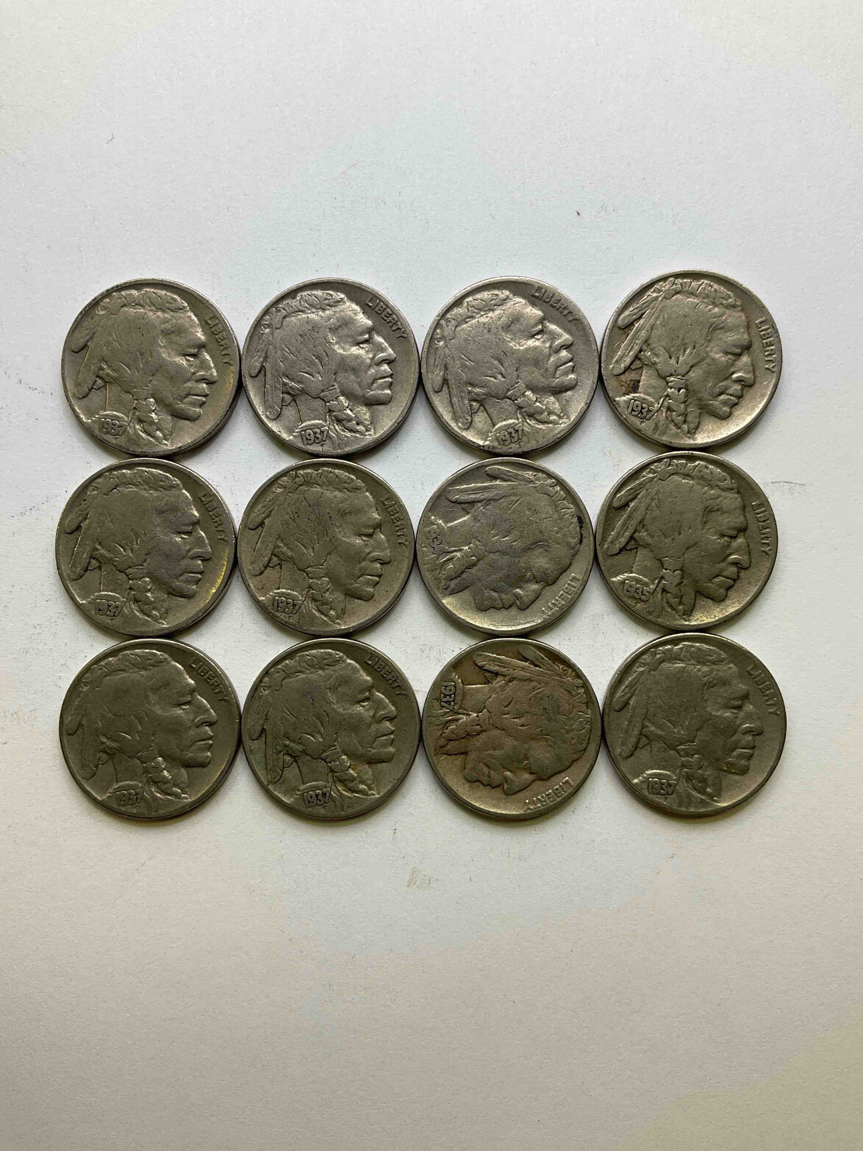 Historic Buffalo Nickels! Indian Head Buffalo Nickels Were Minted From 1913 To 1938 & Have Become A Favorite For Coin Collectors Around The World! Own Pieces Of American History With These Cool Indian Head Buffalo Nickels In Circulated Condition, Most With Visible Dates Which Is Very Rare For Buffalo Nickels!