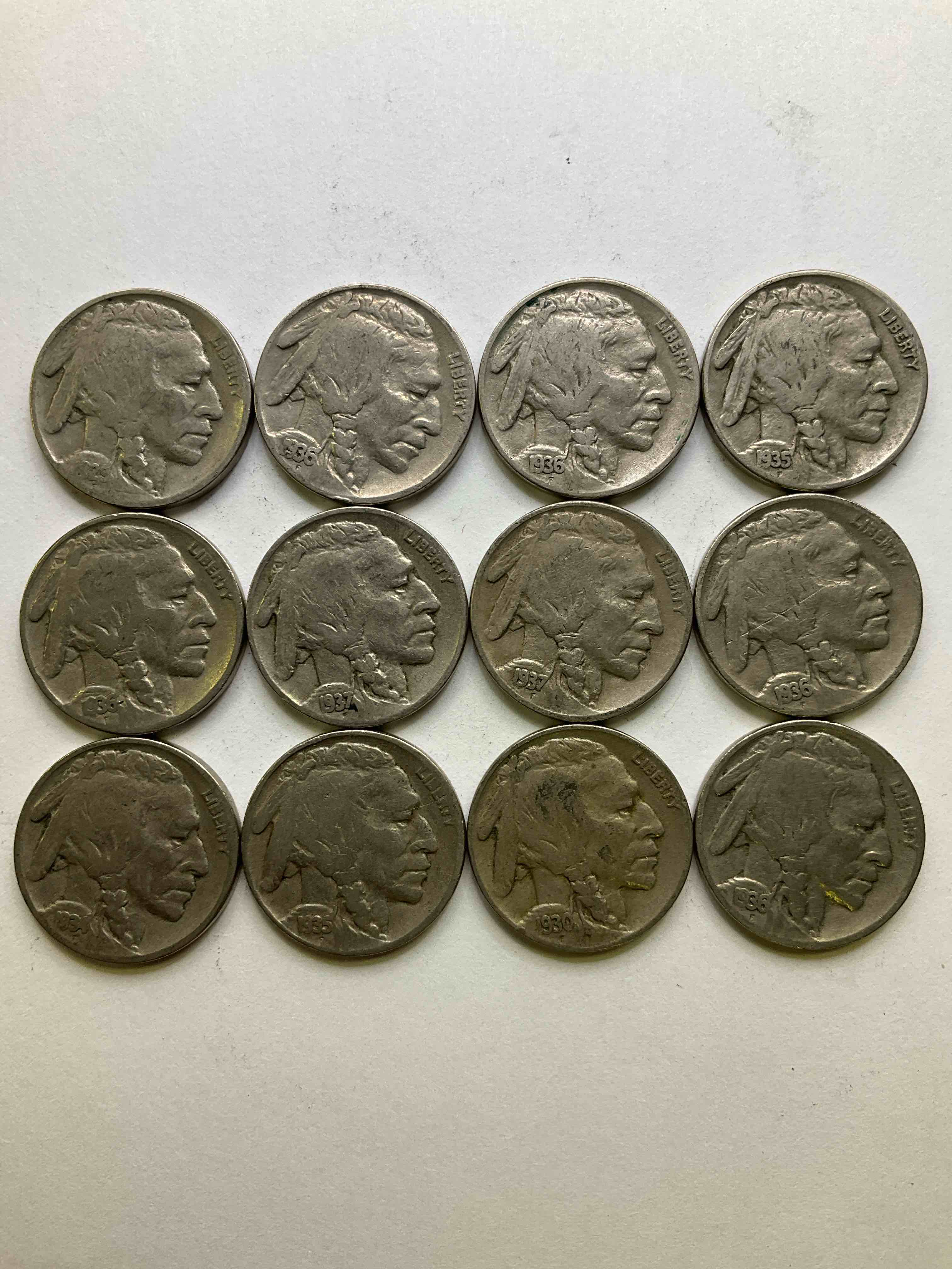 Historic Buffalo Nickels! Indian Head Buffalo Nickels Were Minted From 1913 To 1938 & Have Become A Favorite For Coin Collectors Around The World! Own Pieces Of American History With These Cool Indian Head Buffalo Nickels In Circulated Condition, Most With Visible Dates Which Is Very Rare For Buffalo Nickels!