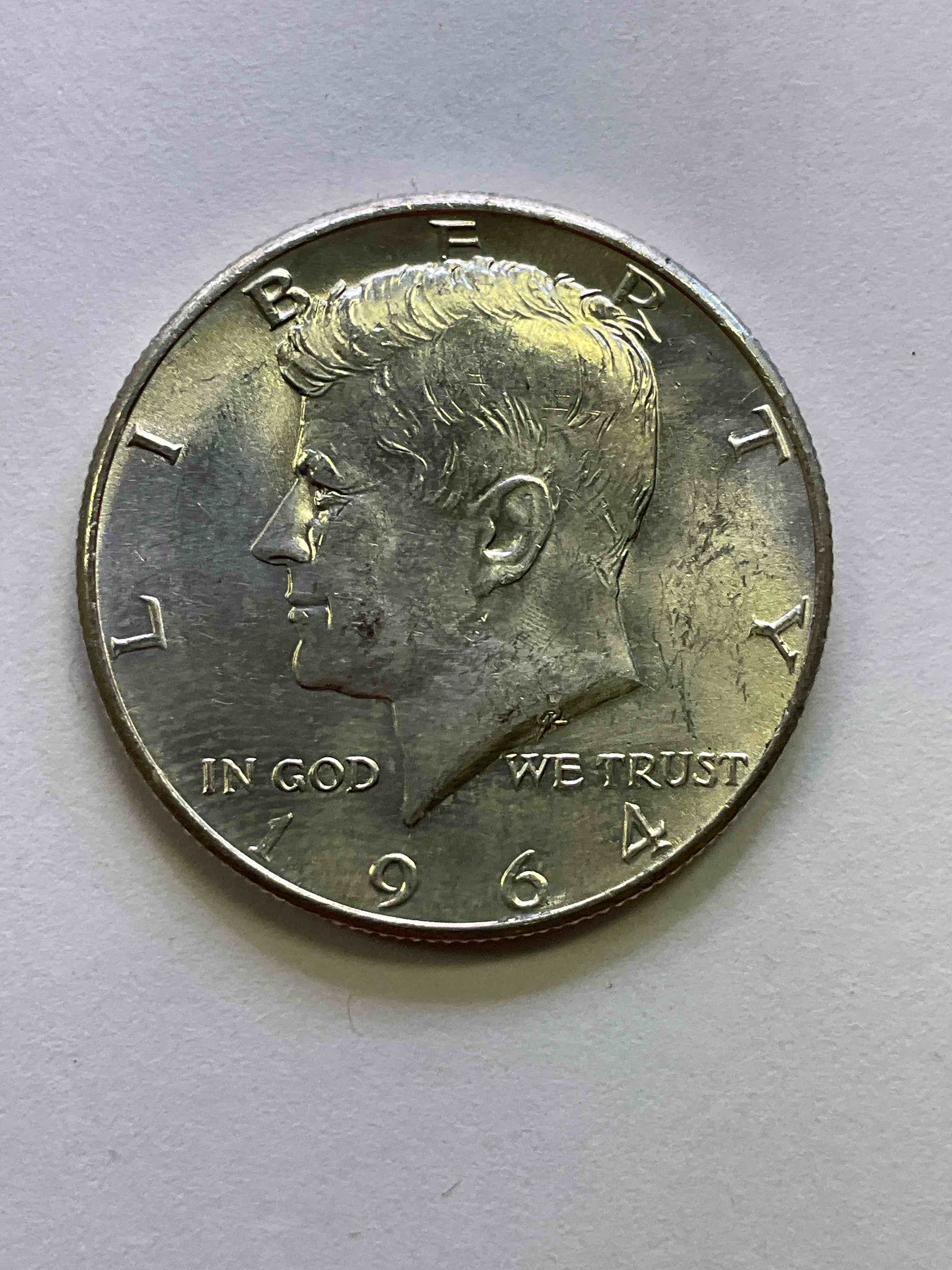 1964 Rare Kennedy 90% Silver Wow! Did You Know That 1964 Is The ONLY Year Kennedy Half Dollars Are 90% Silver?! When JFK Was Assassinated In 1963 The U.S. Mint Rushed To Make a Coin In His Honor. They Replaced The Franklin Half Dollar With A Kennedy Version In 1964. After 1964 Kennedy Half Dollars Were Made With 40% Silver Before Eventually Having No Silver At All. 1964 Is THE YEAR To Collect Kennedy Half Dollars If You Are Investing In U.S. Fine Silver! Check Out This Rare 1964 Kennedy Half Dollar In EXCELLENT Condition!