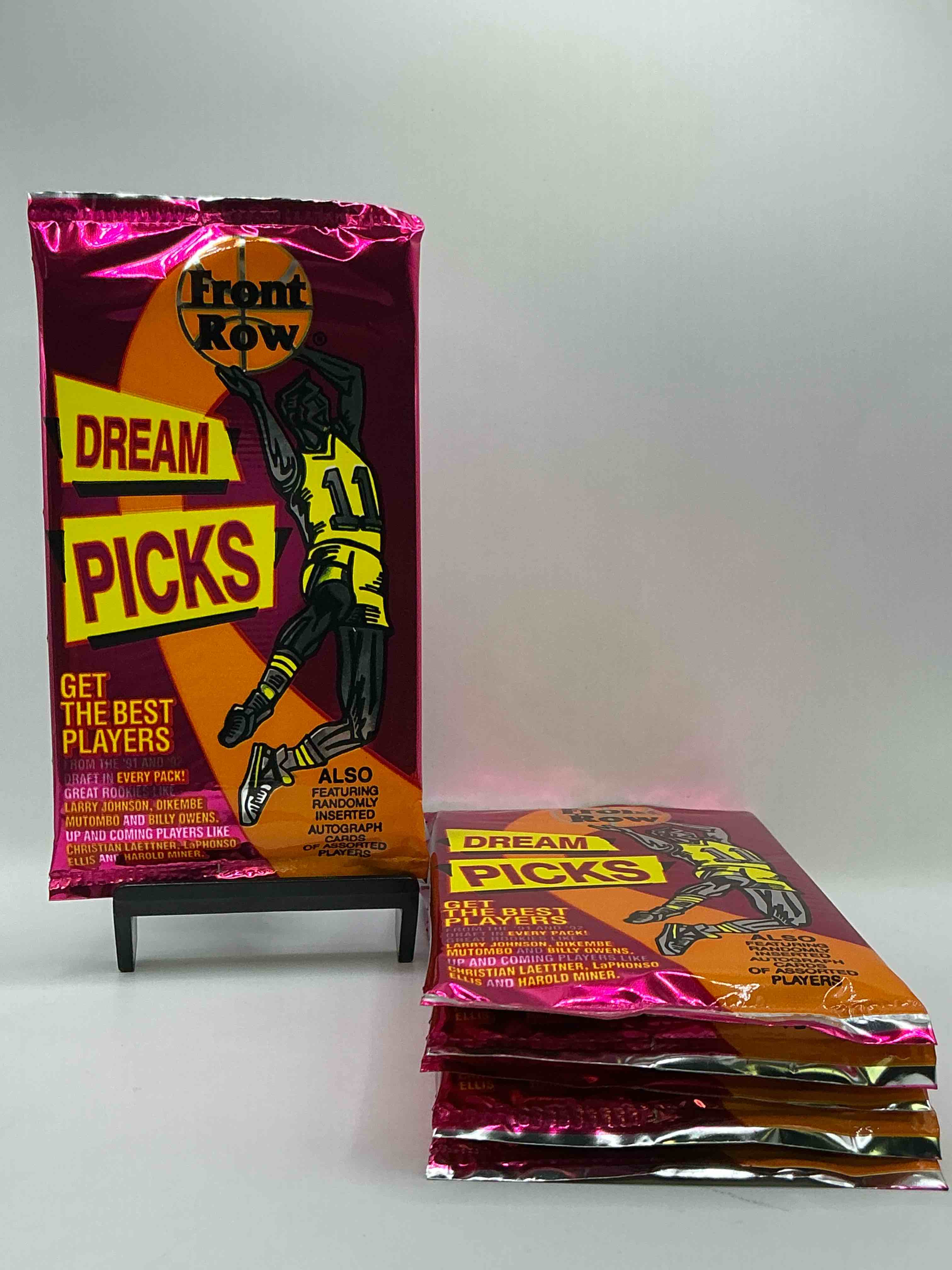 1991 Throwback Rarity! Here's Something You've Probably NEVER Seen! 1991 Front Row College Basketball / NBA Unopened Sealed Packs, Direct From Sealed Original Retail Case! Includes Randomly Inserted Rare Autograph Cards! Front Row Was The “Original" College Jersey Card Packs Back In The Day & Has Long Been Defunct. These Cards Are Becoming Serious Collector Items Due To Their Scarcity. These Things Are Serious Retro! Own Some Great Sports Card History & Something You'll Rarely See Again!