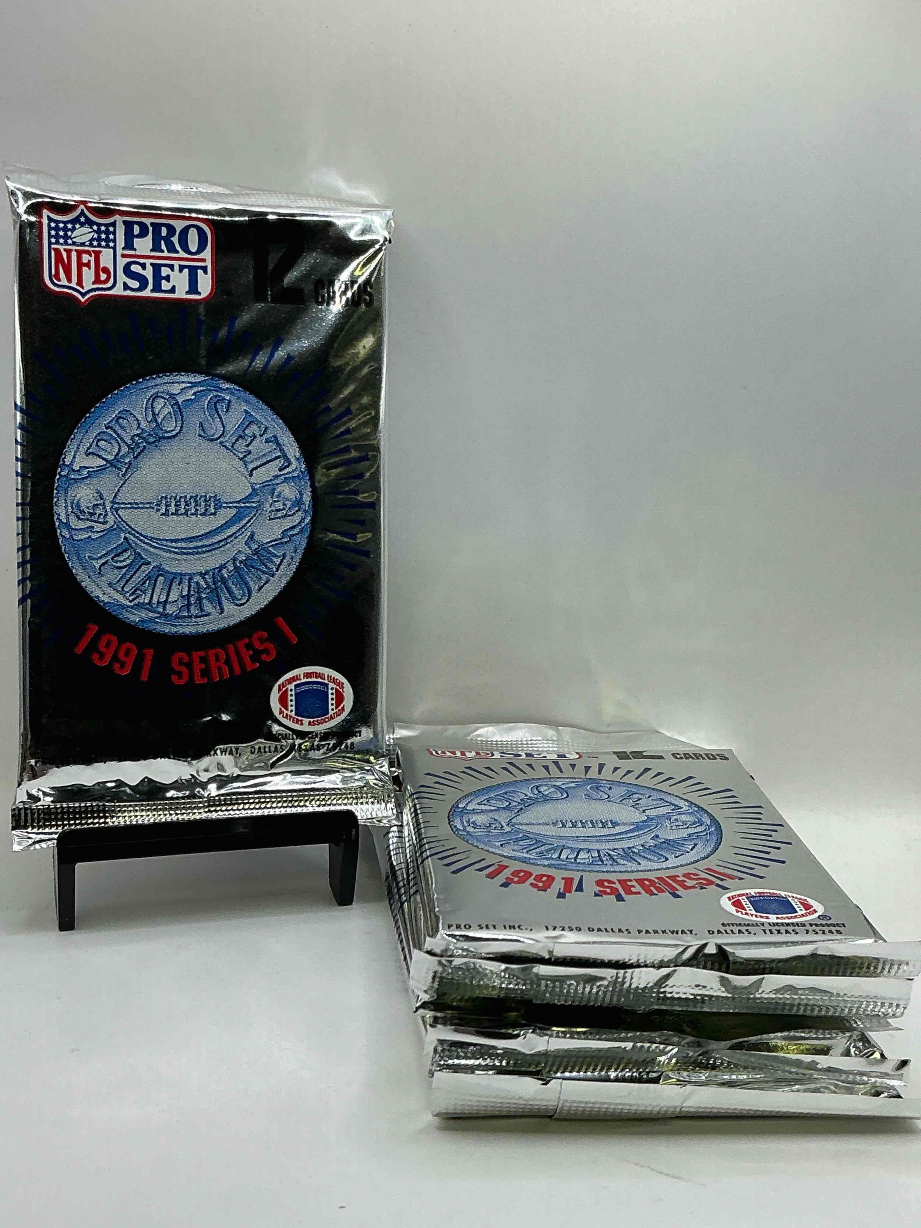 1991 Pro Set Platinum Edition Series I Unopened Packs! Search For Brett Favre Rookie & Bill Belichick Coach Rookie Card As Well As Santa Claus Card!