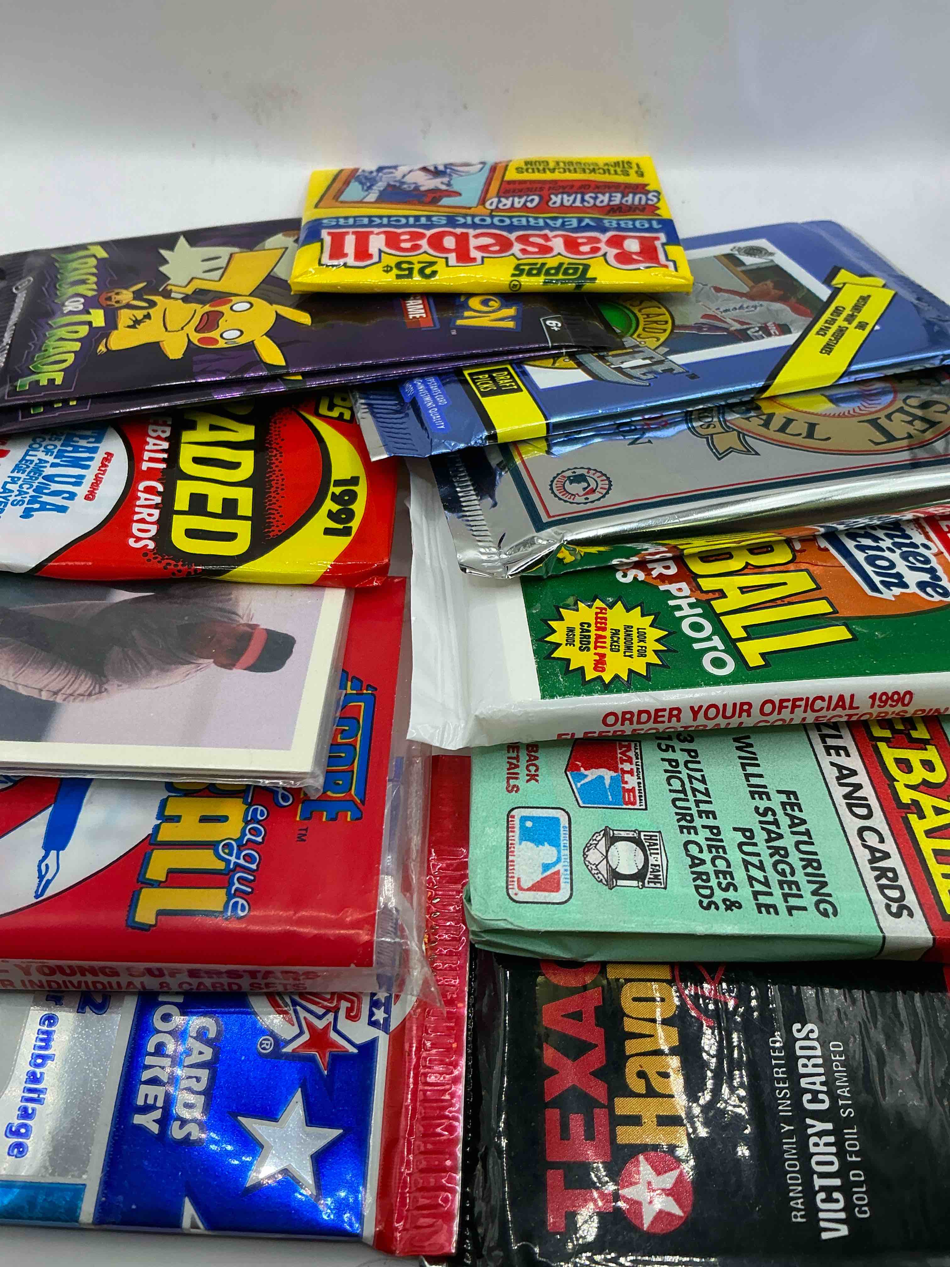 Pack Palooza! All Different Years & Sports! Baseball, Hockey, Racing, Pokémon & More! All Unopened & Awesome!