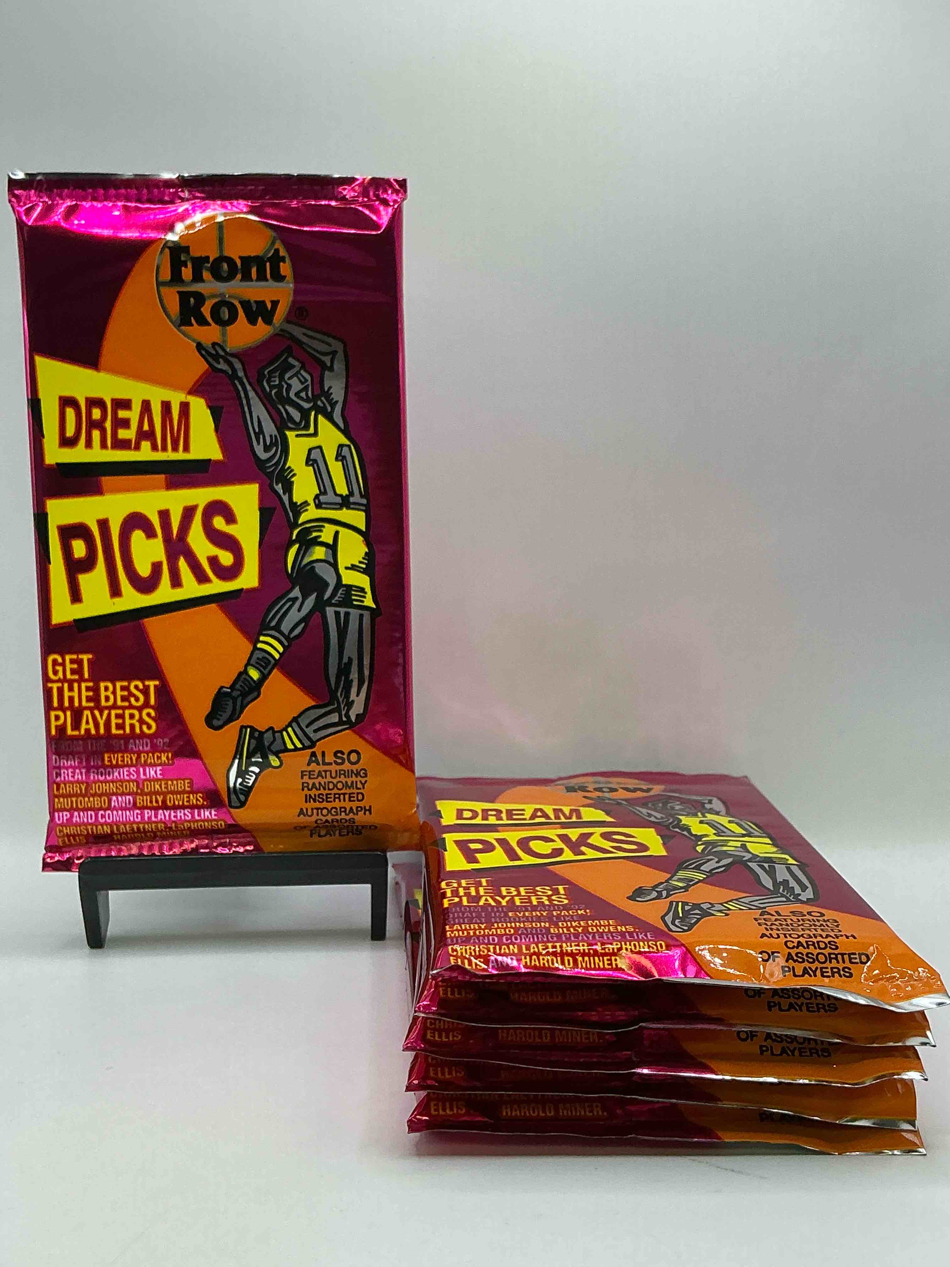 1991 Throwback Rarity! Here's Something You've Probably NEVER Seen! 1991 Front Row College Basketball / NBA Unopened Sealed Packs, Direct From Sealed Original Retail Case! Includes Randomly Inserted Rare Autograph Cards! Front Row Was The “Original" College Jersey Card Packs Back In The Day & Has Long Been Defunct. These Cards Are Becoming Serious Collector Items Due To Their Scarcity. These Things Are Serious Retro! Own Some Great Sports Card History & Something You'll Rarely See Again!