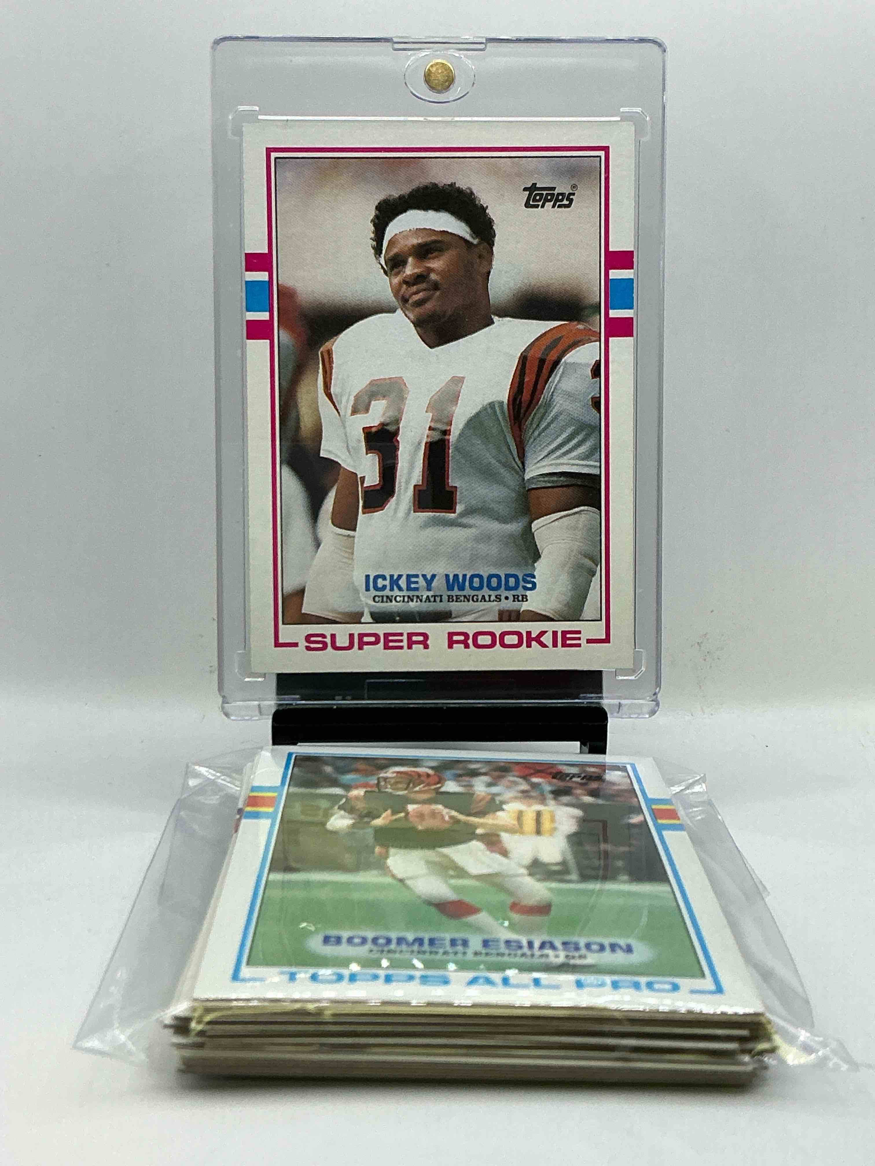 Ickey Woods Rookie Card! 1989 Topps Football Bengals Team Set! Insane Bengals Cards, Boomer Esiason, Reggie Williams, Ickey Woods & More! Crazy Team Set!