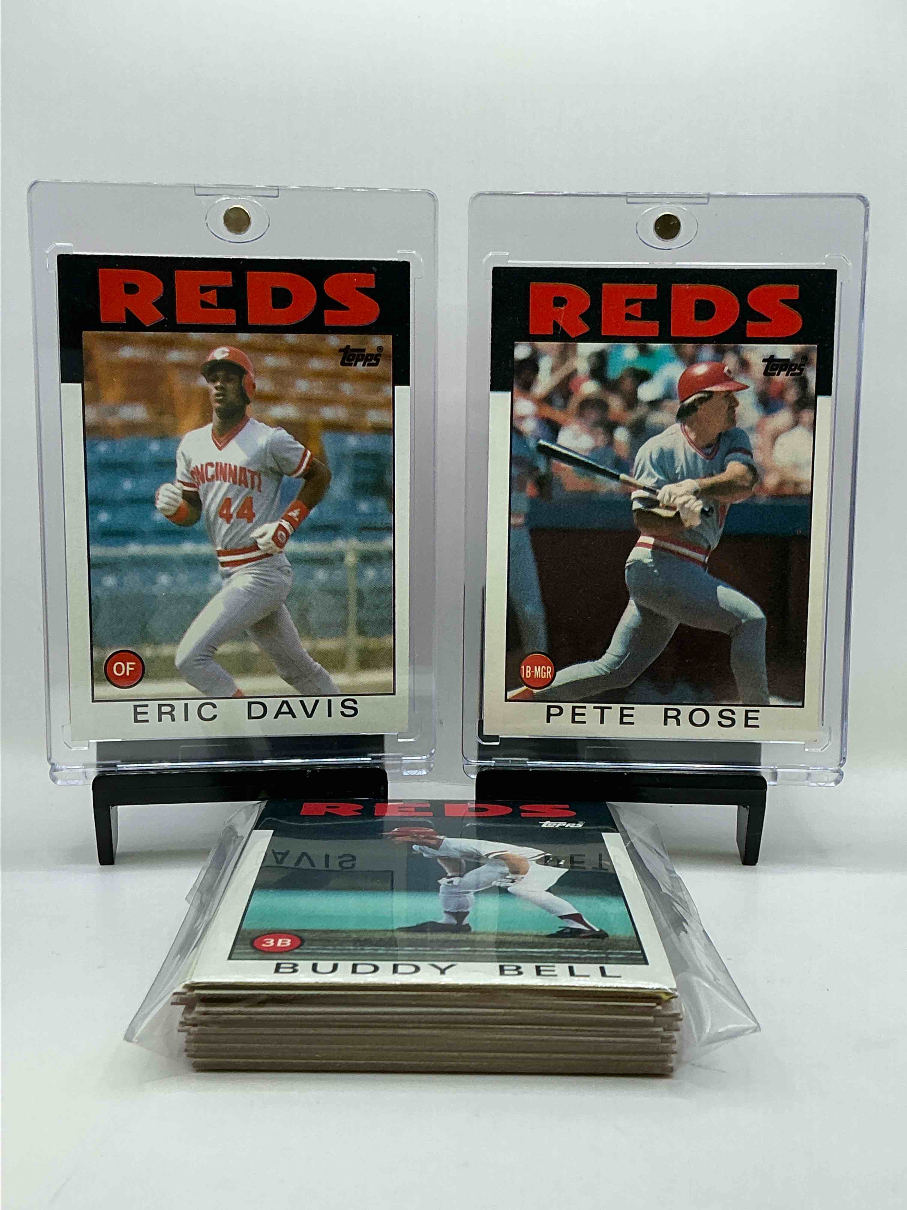 1986 Topps Baseball REDS Complete Set! 30 Card Reds Set, Including Multiple Pete Rose Cards! Legends Like Pete Rose, Eric Davis & So Many More!