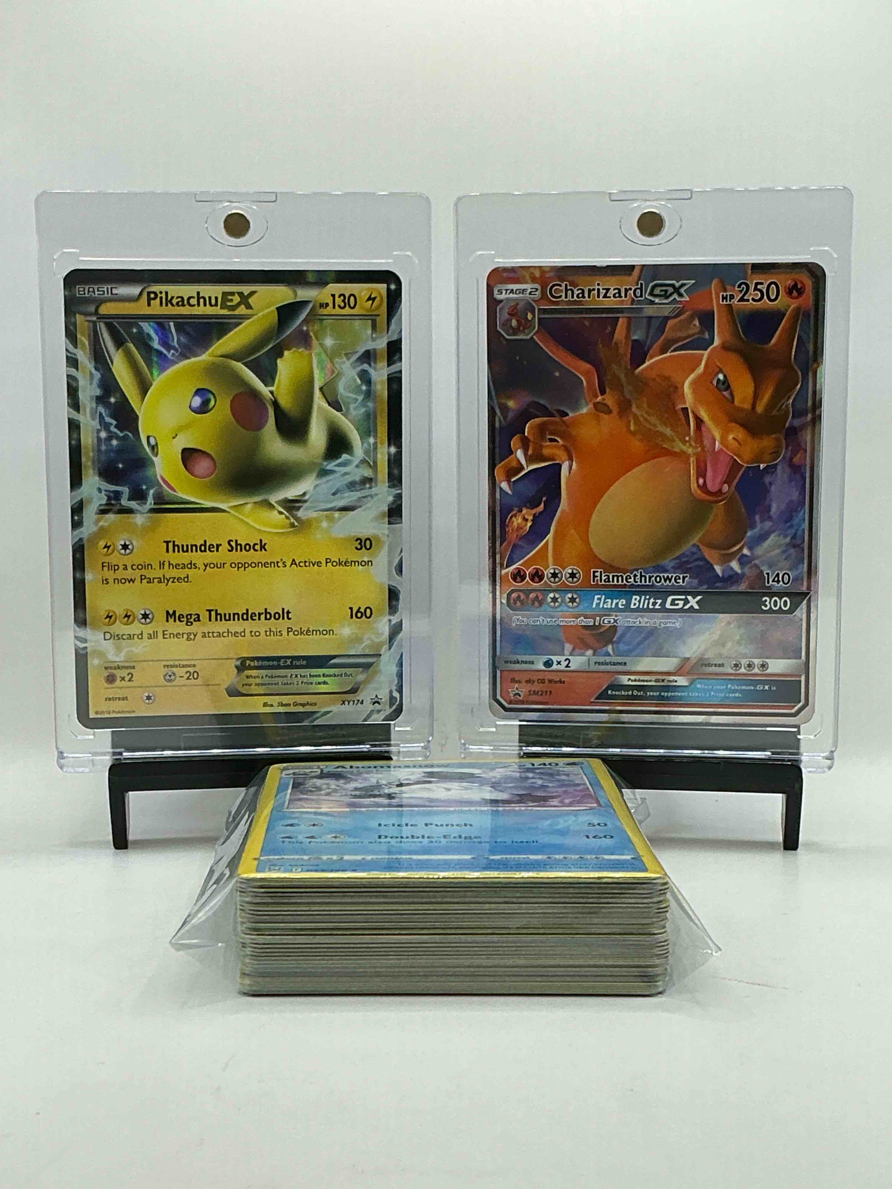 Pokemon Card Craziness! Charizard GX Holo Flamethrower & Pikachu EX Thunder Shock Holo From 2016 & More! 50 Card Pokémon Craziness, Holos, Legends & More!  