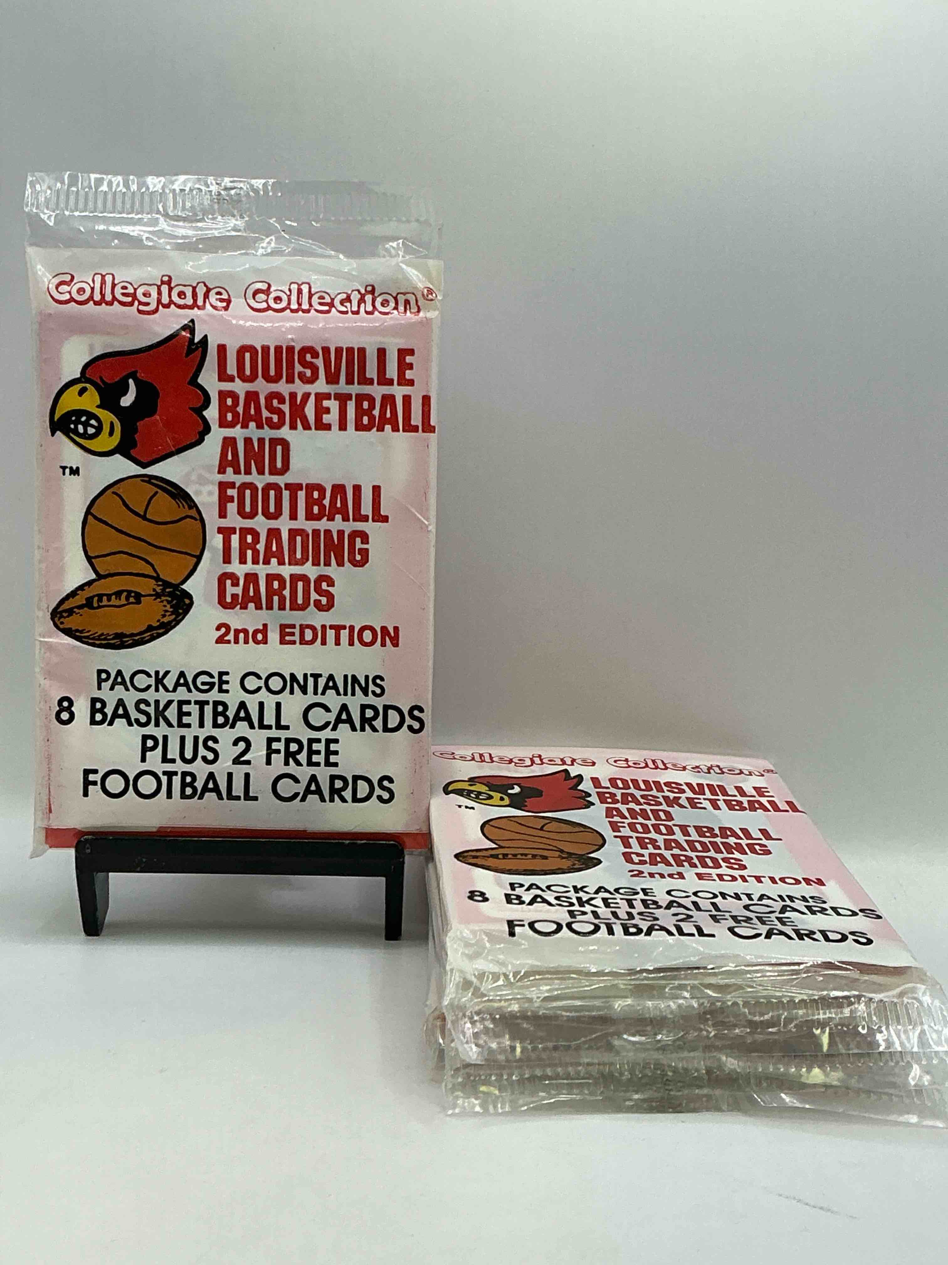 Louisville Cardinals Collegiate Collection Basketball & Football Card Packs! 10 Cards Per Pack! Search For Legends! Pervis Ellison, Darrell Griffith & So Many More! Cards Fans Rejoice!