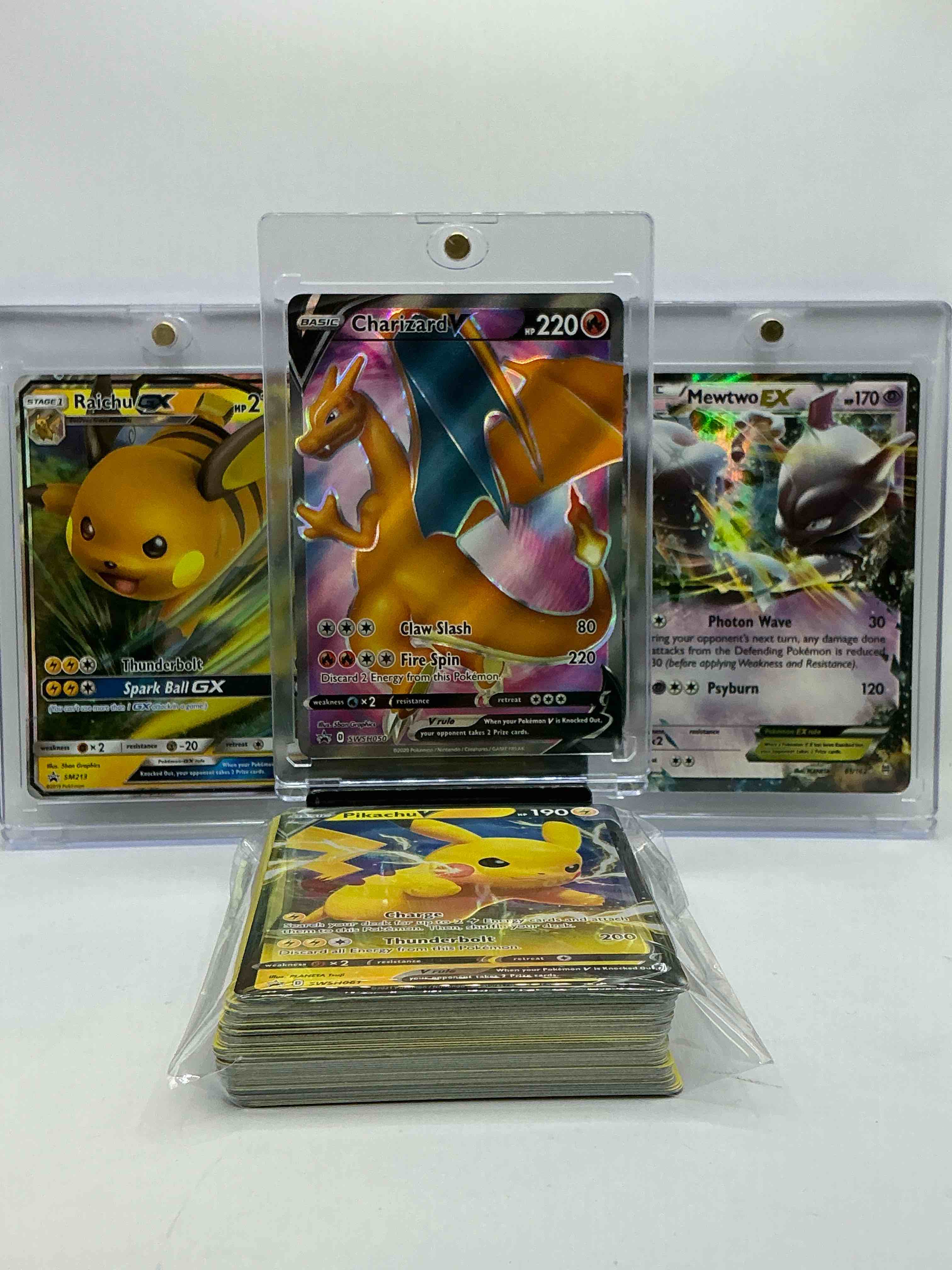 Pokémon Craziness! Charizard, Pikachu, Mewtwo & More! Some Of The Biggest Names In Pokemon! 50 Card Pokémon Lot, Commons Holos & More!