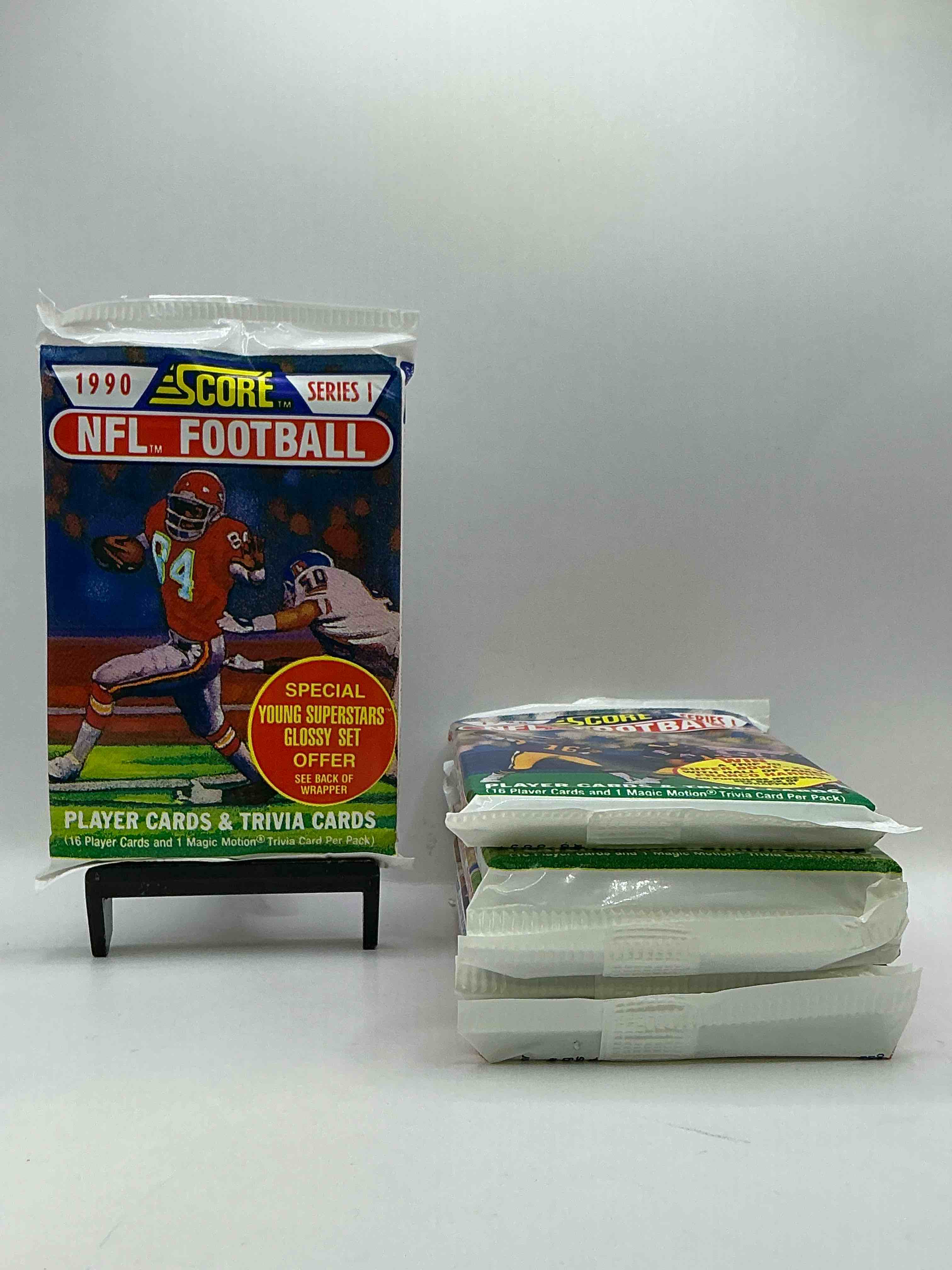 Emmitt Smith Rookie!? In Perfect Condition Worth Hundreds! 1990 Score Football Unopened Collectible Sports Card Packs! Direct From Original Bax! Look For Valuable Emmitt Smith Rookie Cards! Let The Search Begin!
