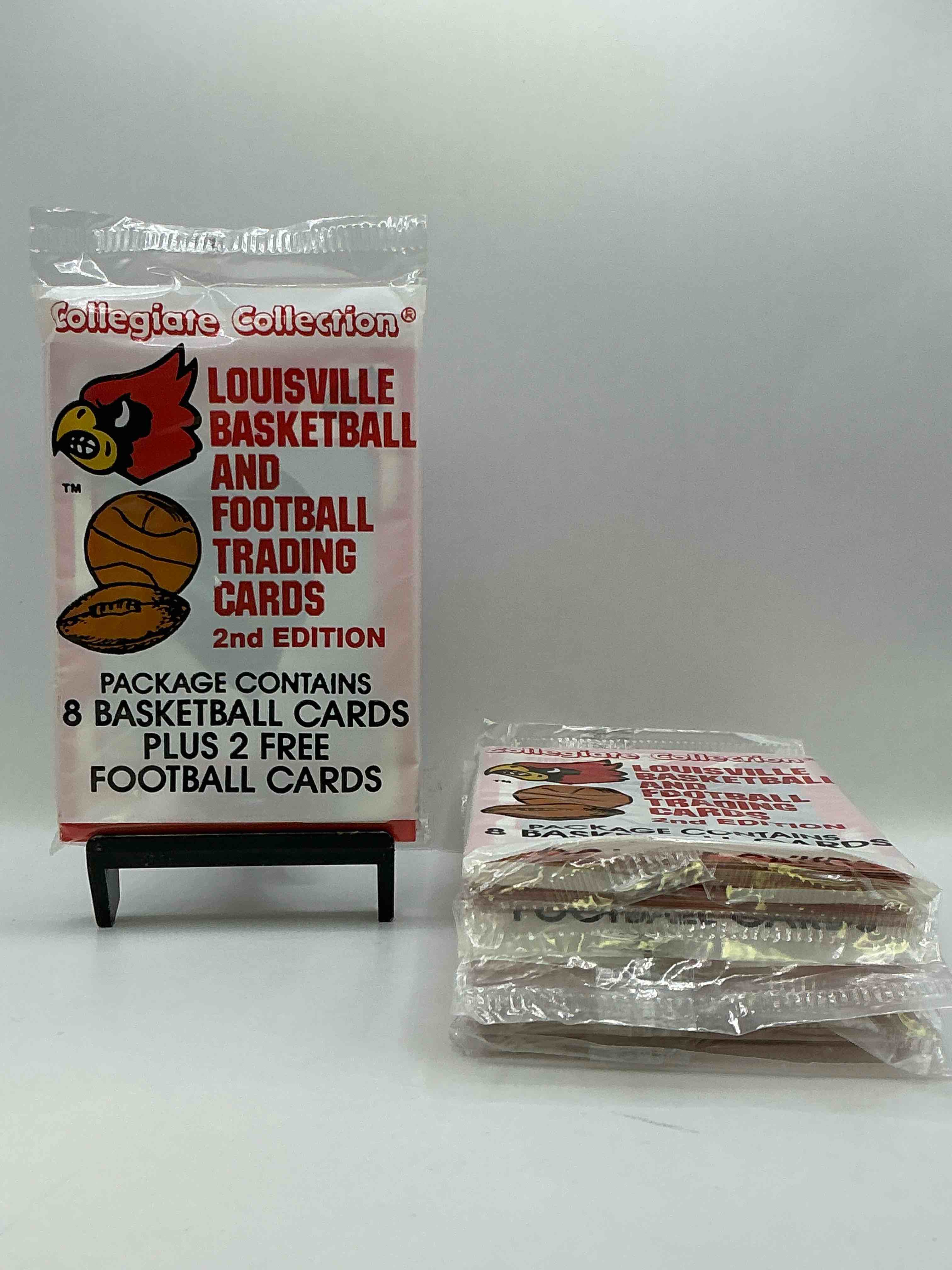 Louisville Cardinals Collegiate Collection Basketball & Football Card Packs! 10 Cards Per Pack! Search For Legends! Pervis Ellison, Darrell Griffith & So Many More! Cards Fans Rejoice!