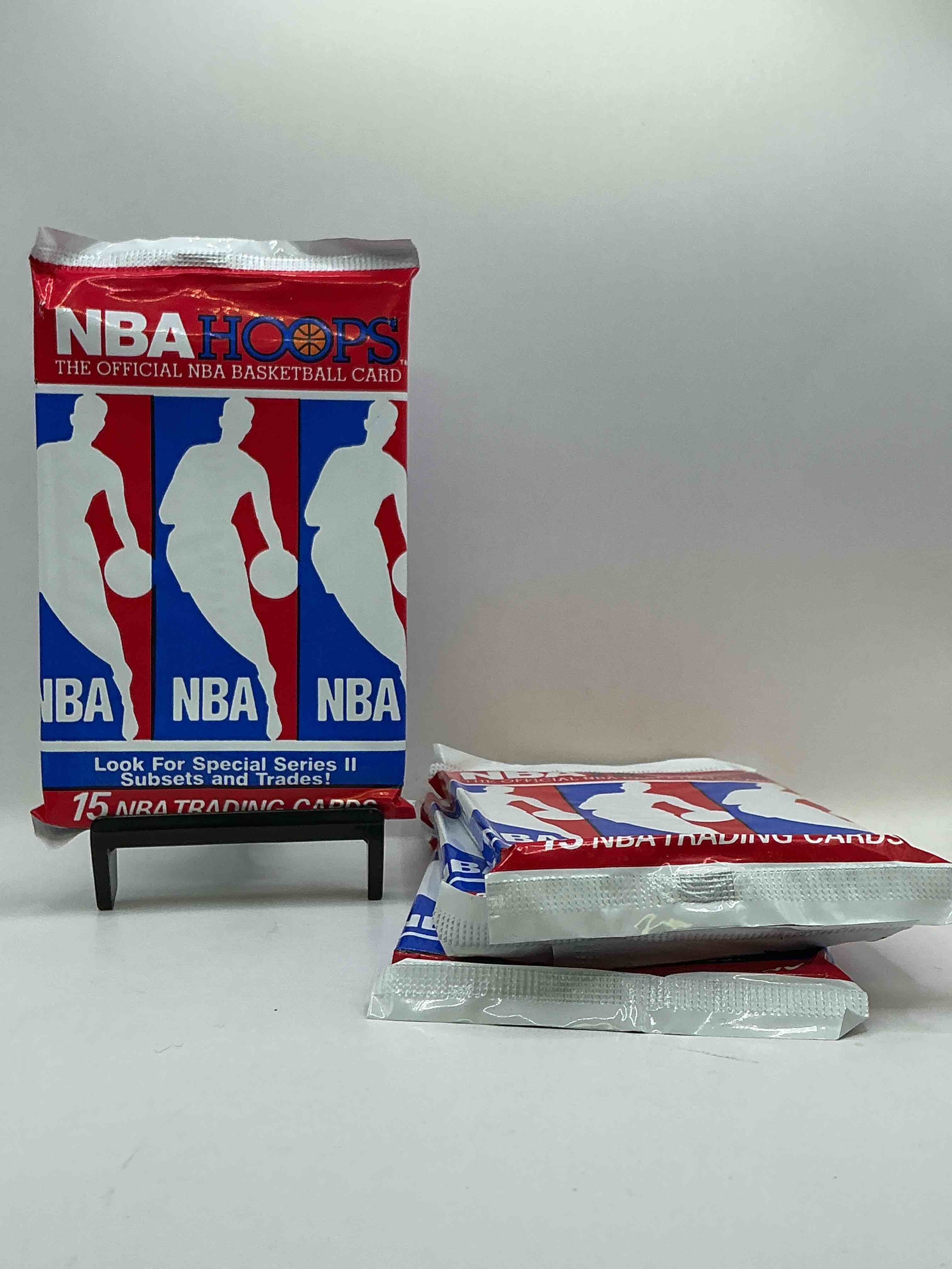 Michael Jordan?! Wow, Vintage 1990/91 NBA Hoops RARE Red Series Two Sealed Sports Card & Collectible Pack, Direct From Original Factory Sealed Retail Case!Series 2 Extremely Hard To Find & Includes Sought After Subsets! Look For Many Valuable Cards Such As Michael Jordan #65 (PSA 10 Value $225) & So Much More!