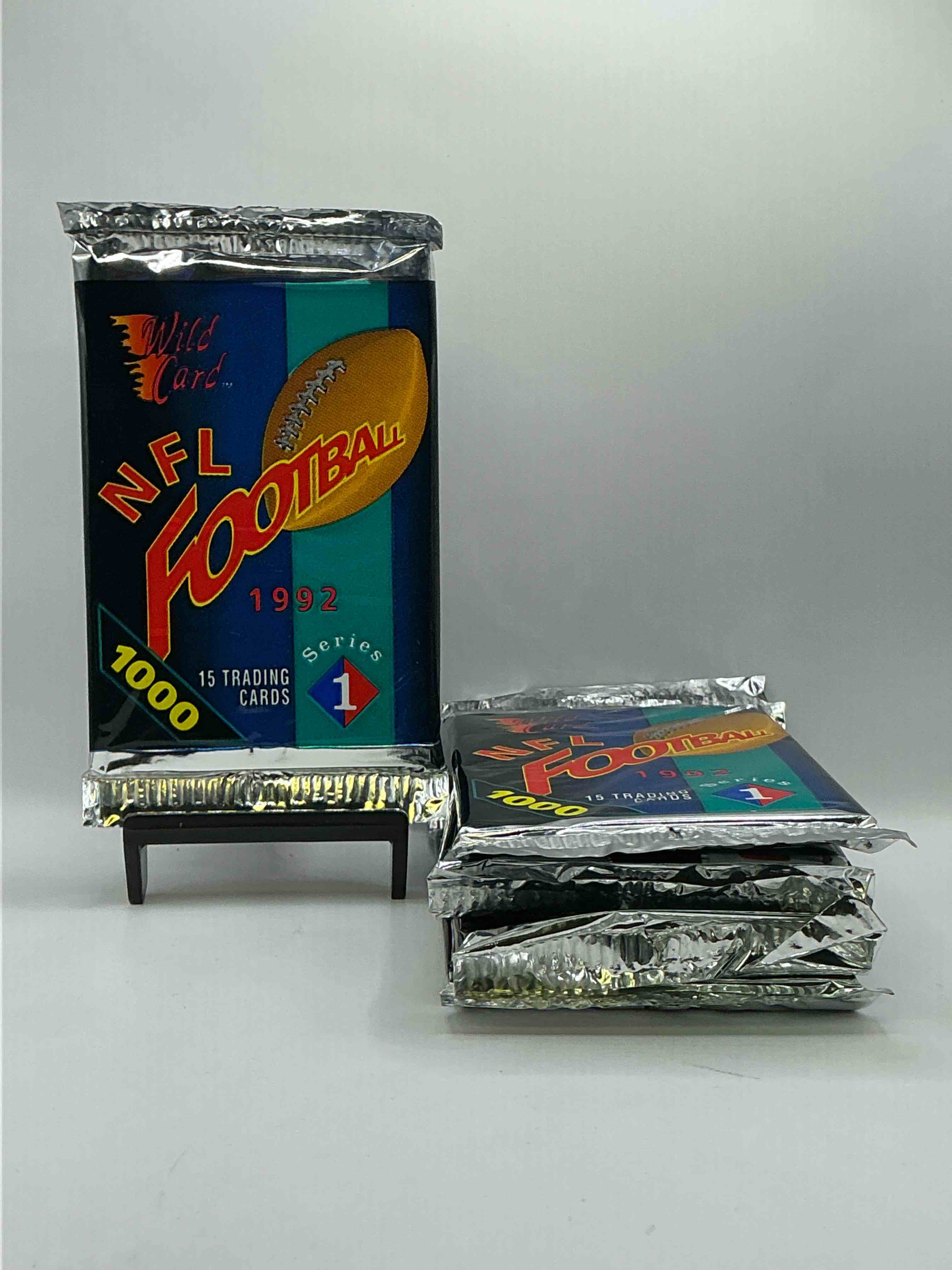 Wildcard NFL Football Unopened Packs! 1992 Wildcard Football Series One 15 Cards In Each Pack! WOW! Perfect For Any Football Fan!
