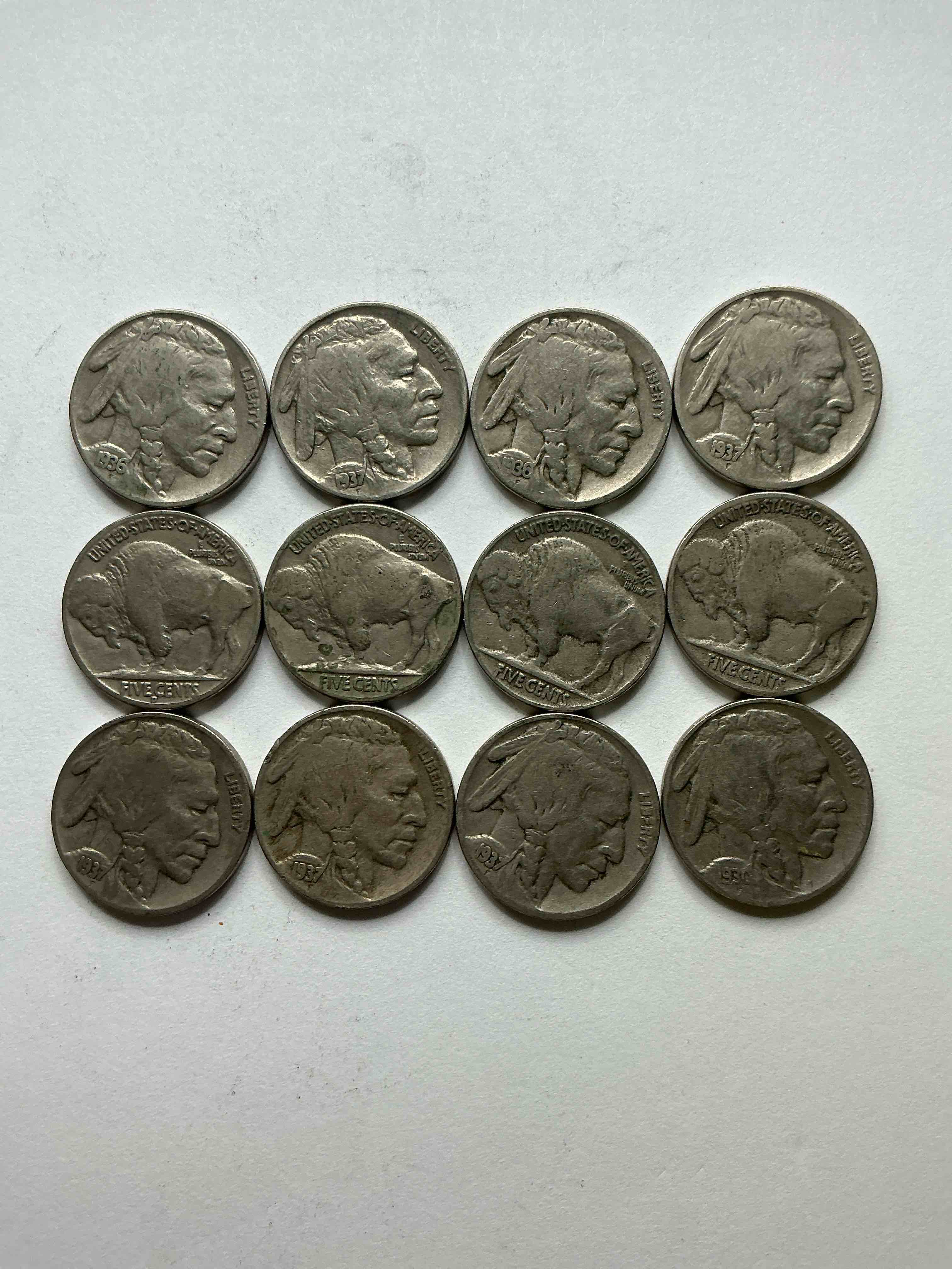 Historic Buffalo Nickels! Indian Head Buffalo Nickels Were Minted From 1913 To 1938 & Have Become A Favorite For Coin Collectors Around The World! Own Pieces Of American History With These Cool Indian Head Buffalo Nickels In Circulated Condition, Most With Visible Dates Which Is Very Rare For Buffalo Nickels!