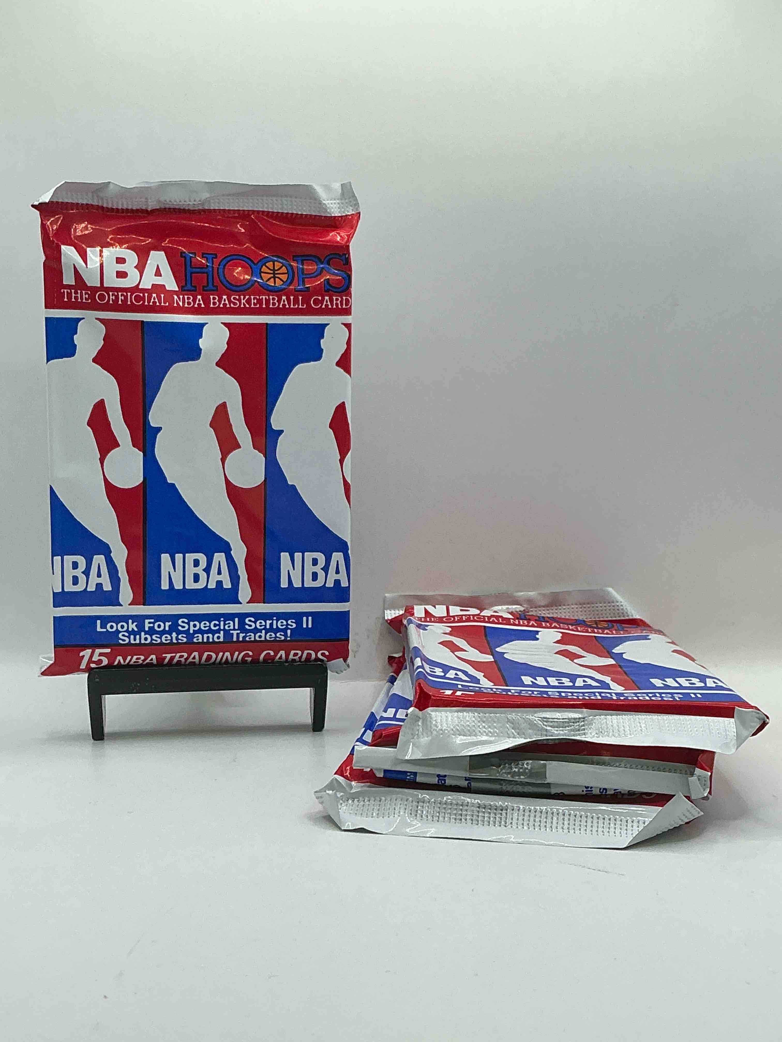 Michael Jordan?! Wow, Vintage 1990/91 NBA Hoops RARE Red Series Two Sealed Sports Card & Collectible Pack, Direct From Original Factory Sealed Retail Case!Series 2 Extremely Hard To Find & Includes Sought After Subsets! Look For Many Valuable Cards Such As Michael Jordan #65 (PSA 10 Value $225) & So Much More!