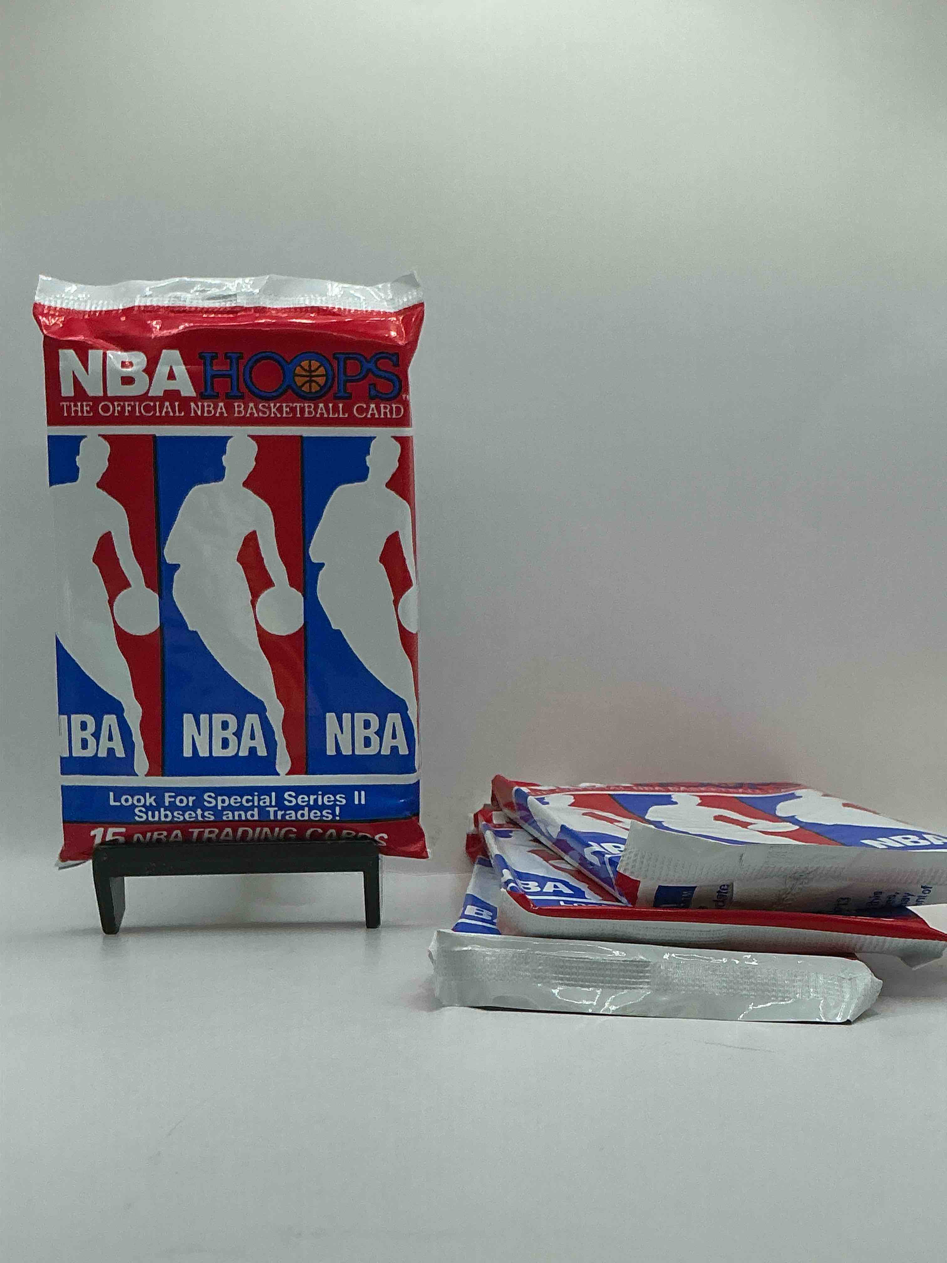 Michael Jordan?! Wow, Vintage 1990/91 NBA Hoops RARE Red Series Two Sealed Sports Card & Collectible Pack, Direct From Original Factory Sealed Retail Case!Series 2 Extremely Hard To Find & Includes Sought After Subsets! Look For Many Valuable Cards Such As Michael Jordan #65 (PSA 10 Value $225) & So Much More!