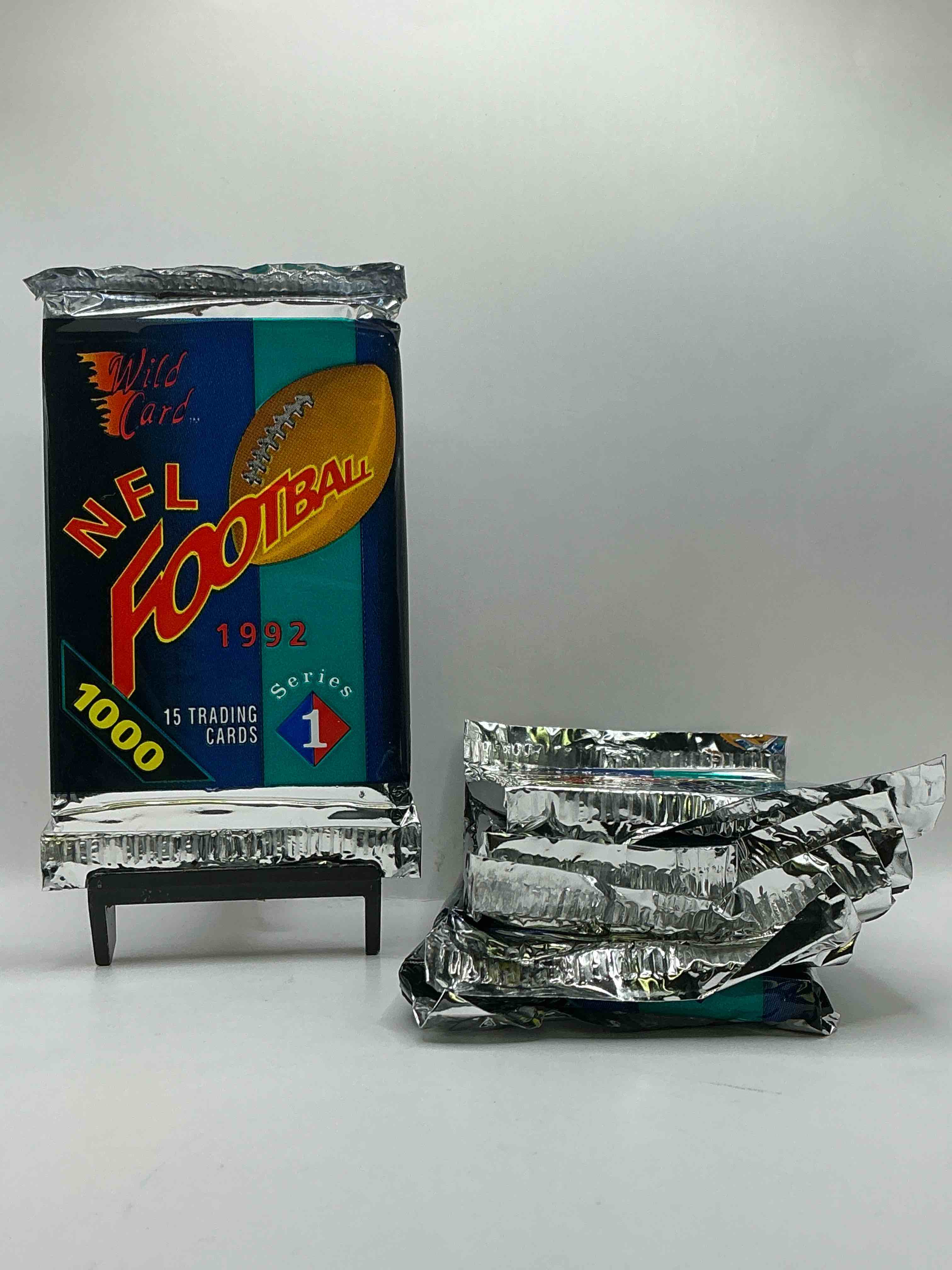 Wildcard NFL Football Unopened Packs! 1992 Wildcard Football Series One 15 Cards In Each Pack! WOW! Perfect For Any Football Fan!