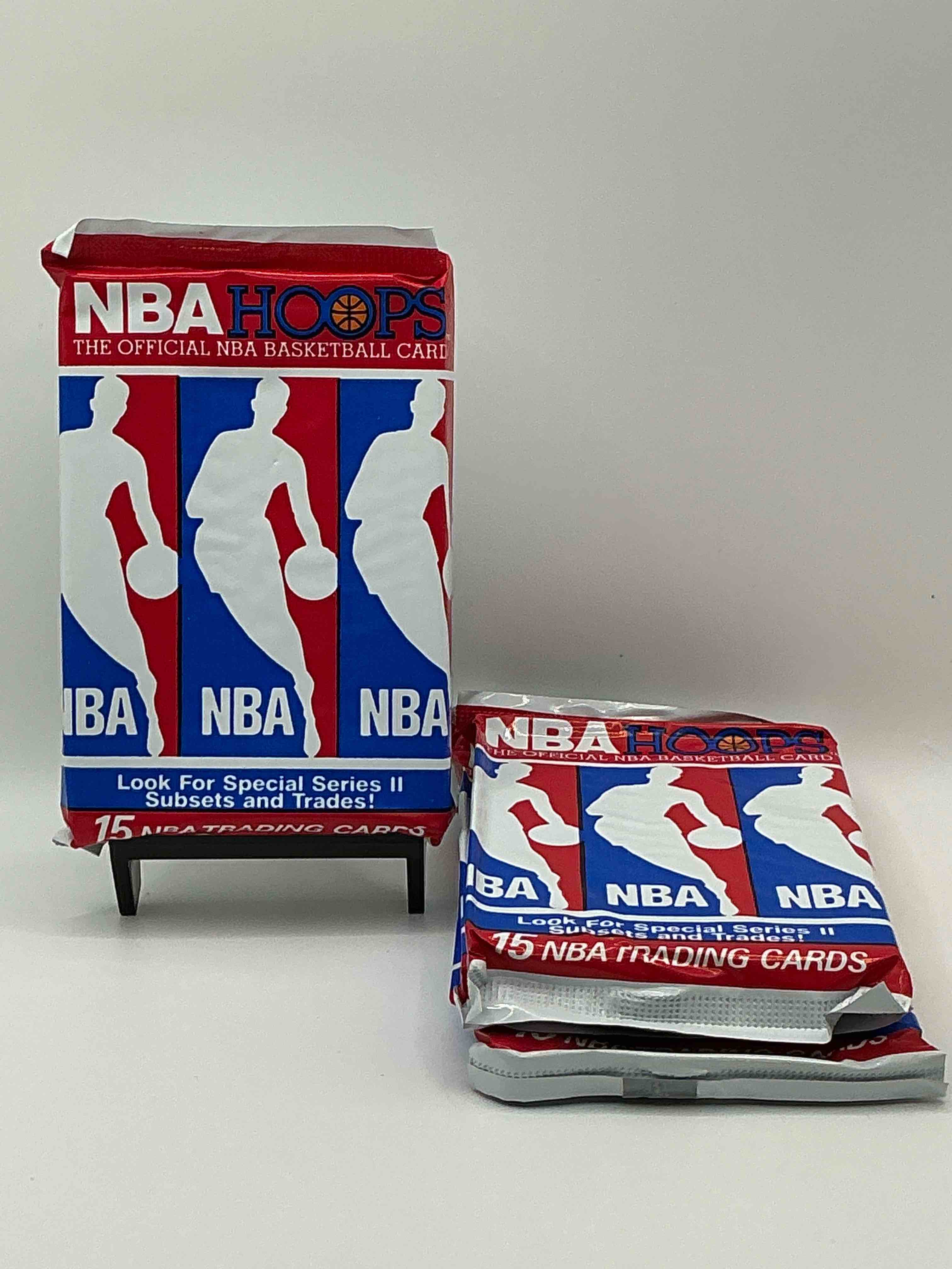 Michael Jordan?! Wow, Vintage 1990/91 NBA Hoops RARE Red Series Two Sealed Sports Card & Collectible Pack, Direct From Original Factory Sealed Retail Case!Series 2 Extremely Hard To Find & Includes Sought After Subsets! Look For Many Valuable Cards Such As Michael Jordan #65 (PSA 10 Value $225) & So Much More!