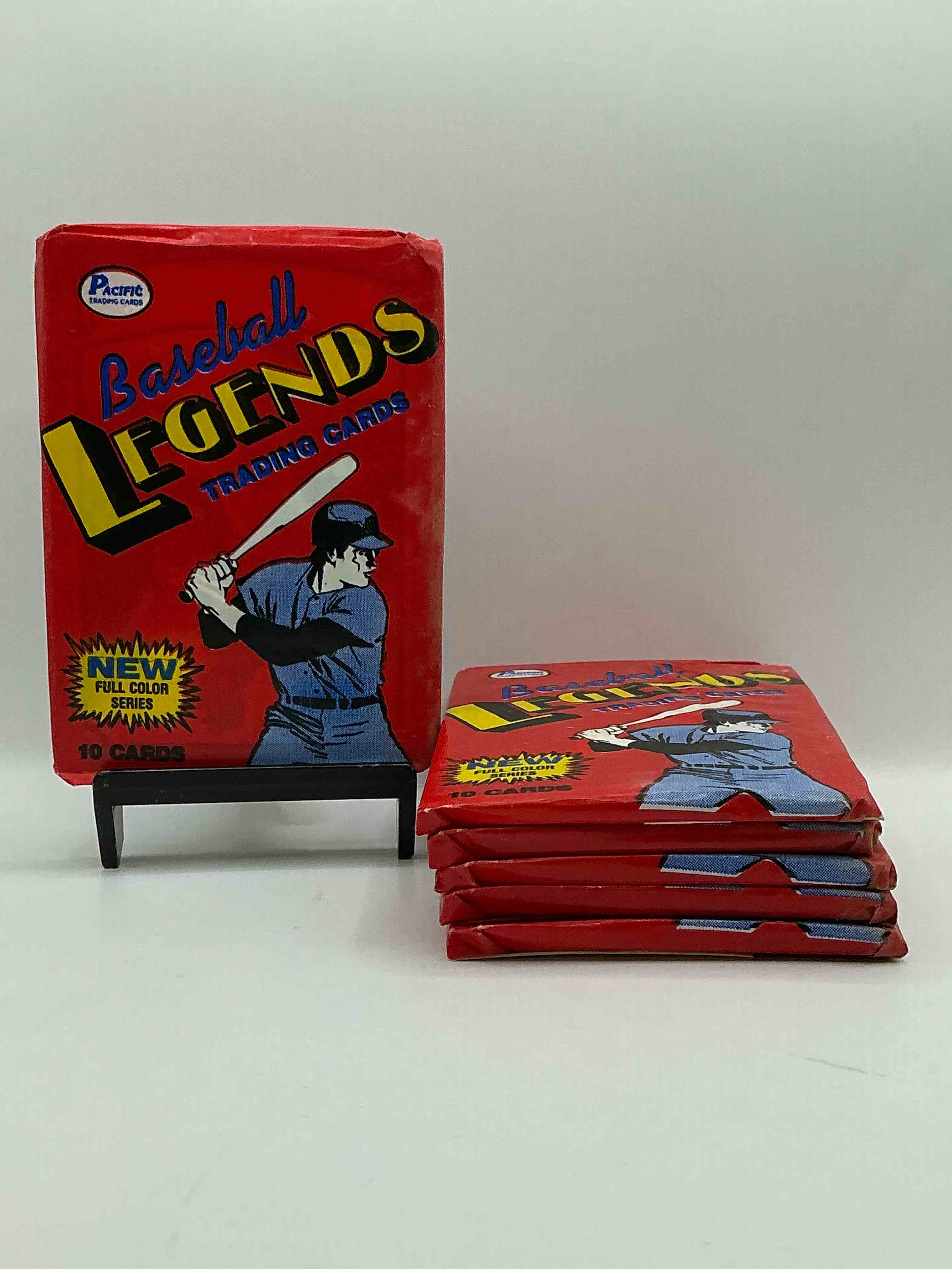 1988 pacific series 1 baseball cards! baseball legends 1988 10 card pack! direct from original box! look for legends from the baseball world! pacific trading card... search for crazy baseball stars!