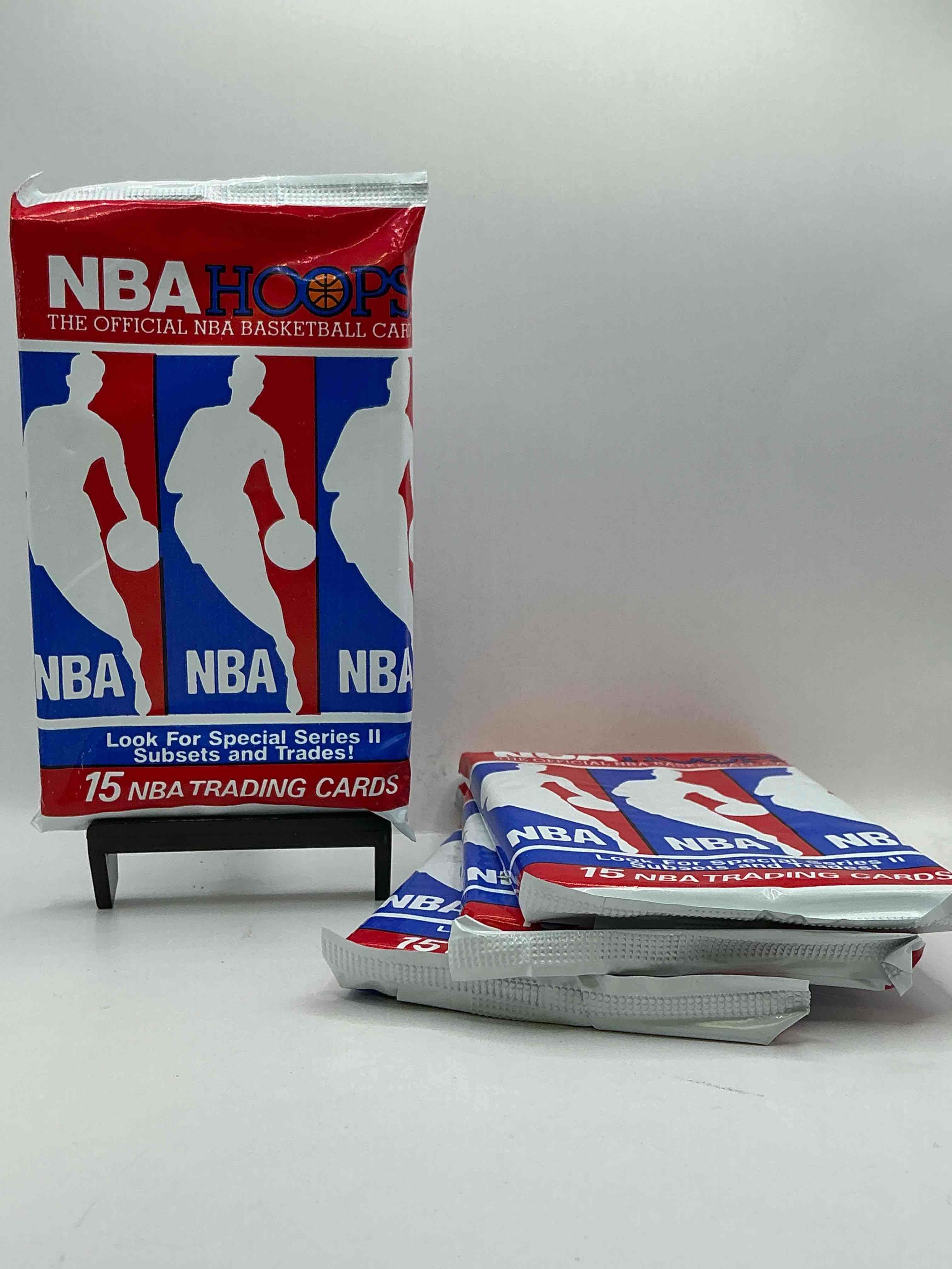 Michael Jordan?! Wow, Vintage 1990/91 NBA Hoops RARE Red Series Two Sealed Sports Card & Collectible Pack, Direct From Original Factory Sealed Retail Case!Series 2 Extremely Hard To Find & Includes Sought After Subsets! Look For Many Valuable Cards Such As Michael Jordan #65 (PSA 10 Value $225) & So Much More!