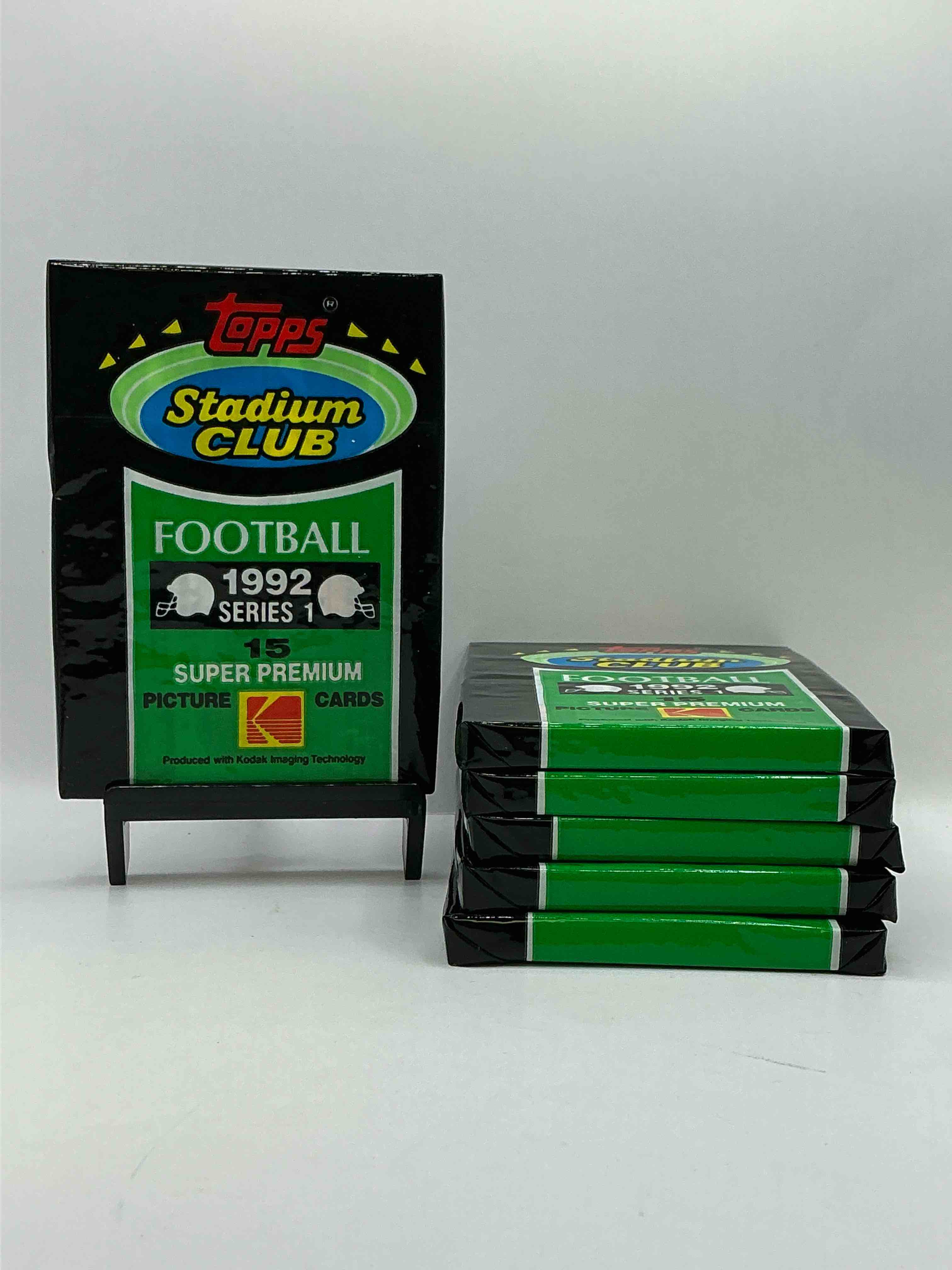 Brett Favre Insanity! 1992 Topps Stadium Club Unopened Packs! These High End Packs Could Have Some Awesome Cards! Topps Super Premium Picture Cards... With Possible Brett Favre, Mint 10 Worth Over $250! All Direct From Original Box!