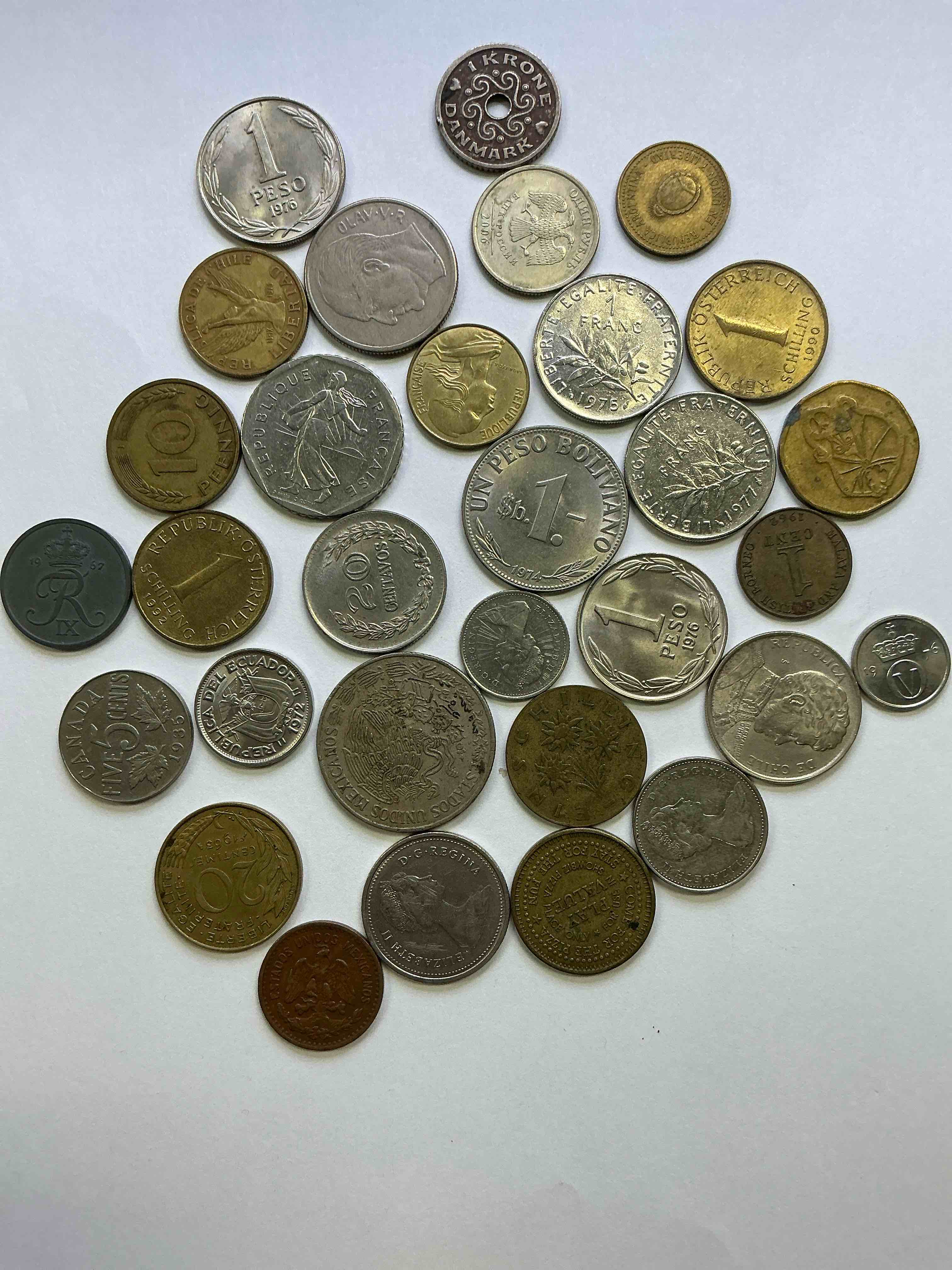 World Coins, Antique & Vintage! Each Lot Is Unique! Many Different Years, Countries, Sizes & Exotic Places. This Cool Collection Of Antique Coins From Around The World Is Loads Of Fun! Have Fun Identifying Each Coin & Country As A Great Educational Tool! A Great Investment Too!