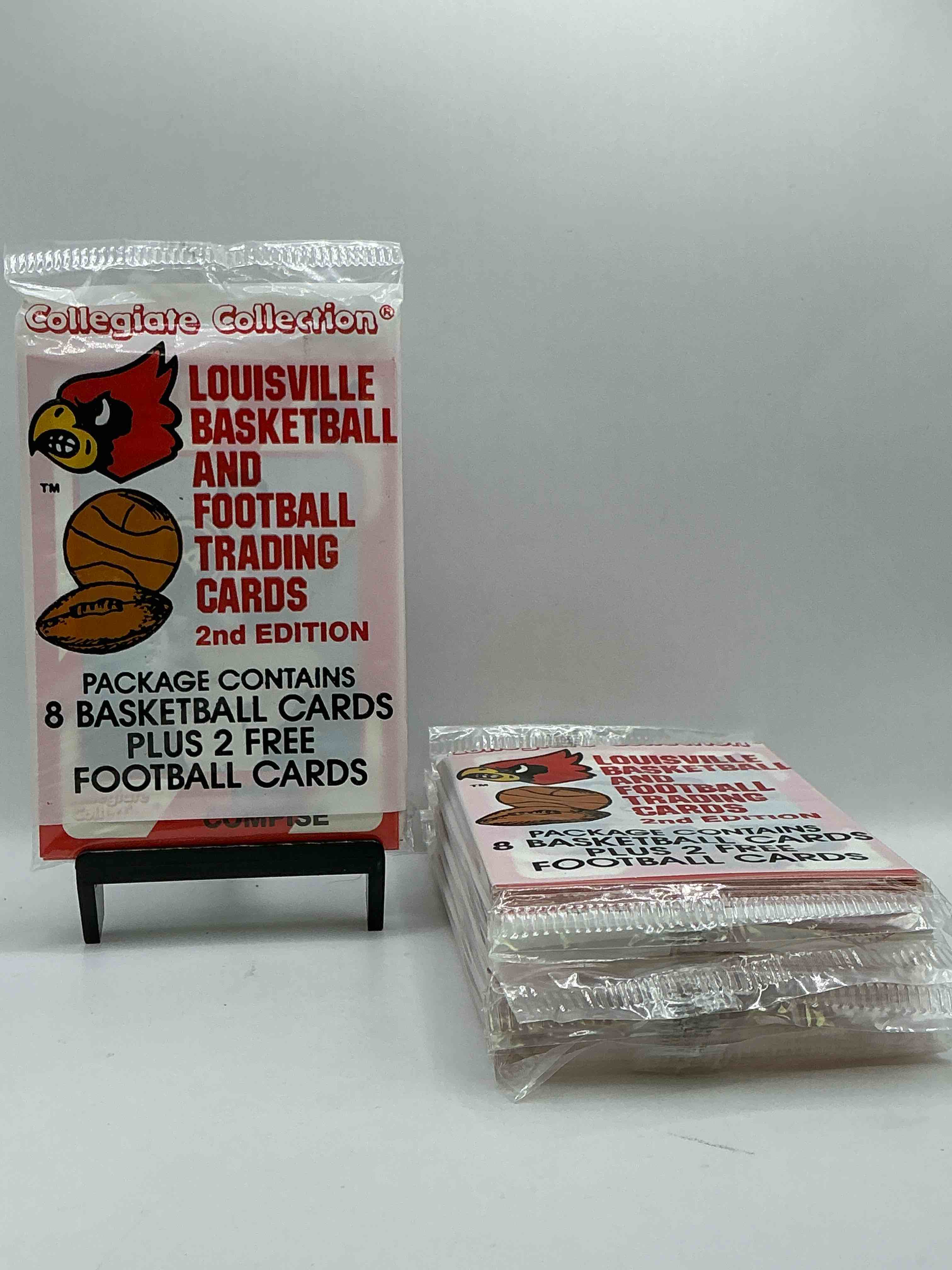 Louisville Cardinals Collegiate Collection Basketball & Football Card Packs! 10 Cards Per Pack! Search For Legends! Pervis Ellison, Darrell Griffith & So Many More! Cards Fans Rejoice!