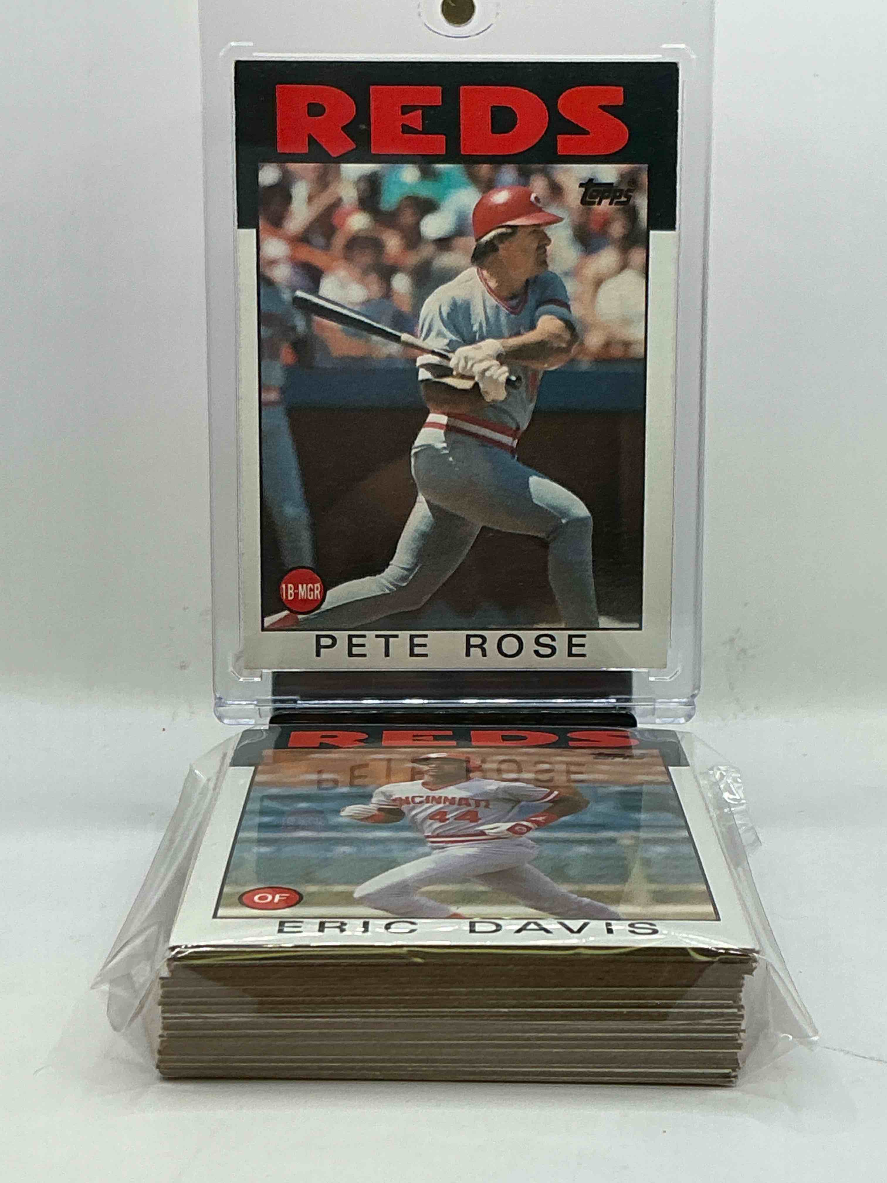 1986 Topps Baseball REDS Complete Set! 36 Card Reds Set, Including Multiple Pete Rose Cards! Legends Like Pete Rose, Eric Davis & So Many More!